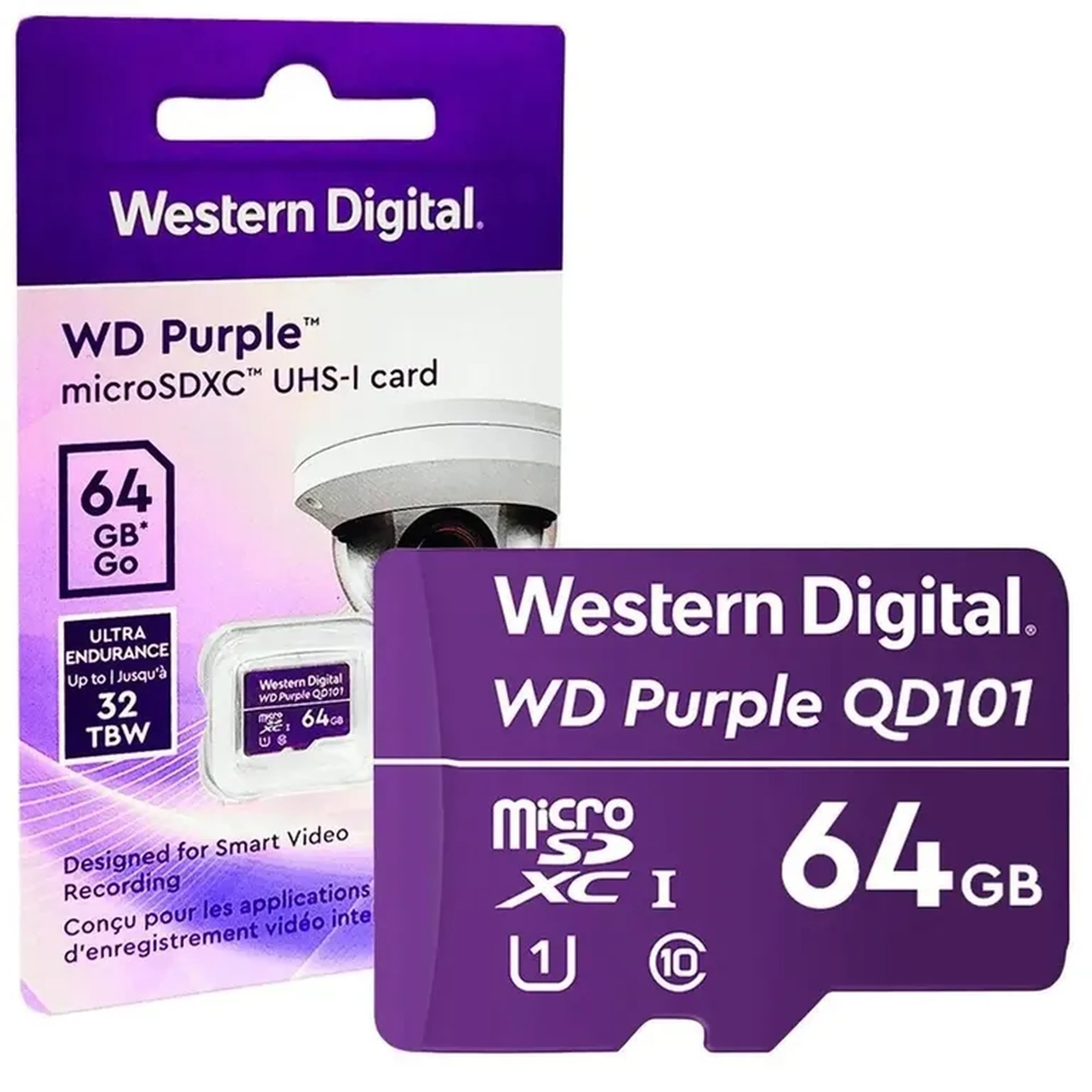Cartão de memória Micro Sd de ¨64Gb - WD Purple - Intelbrás imagem