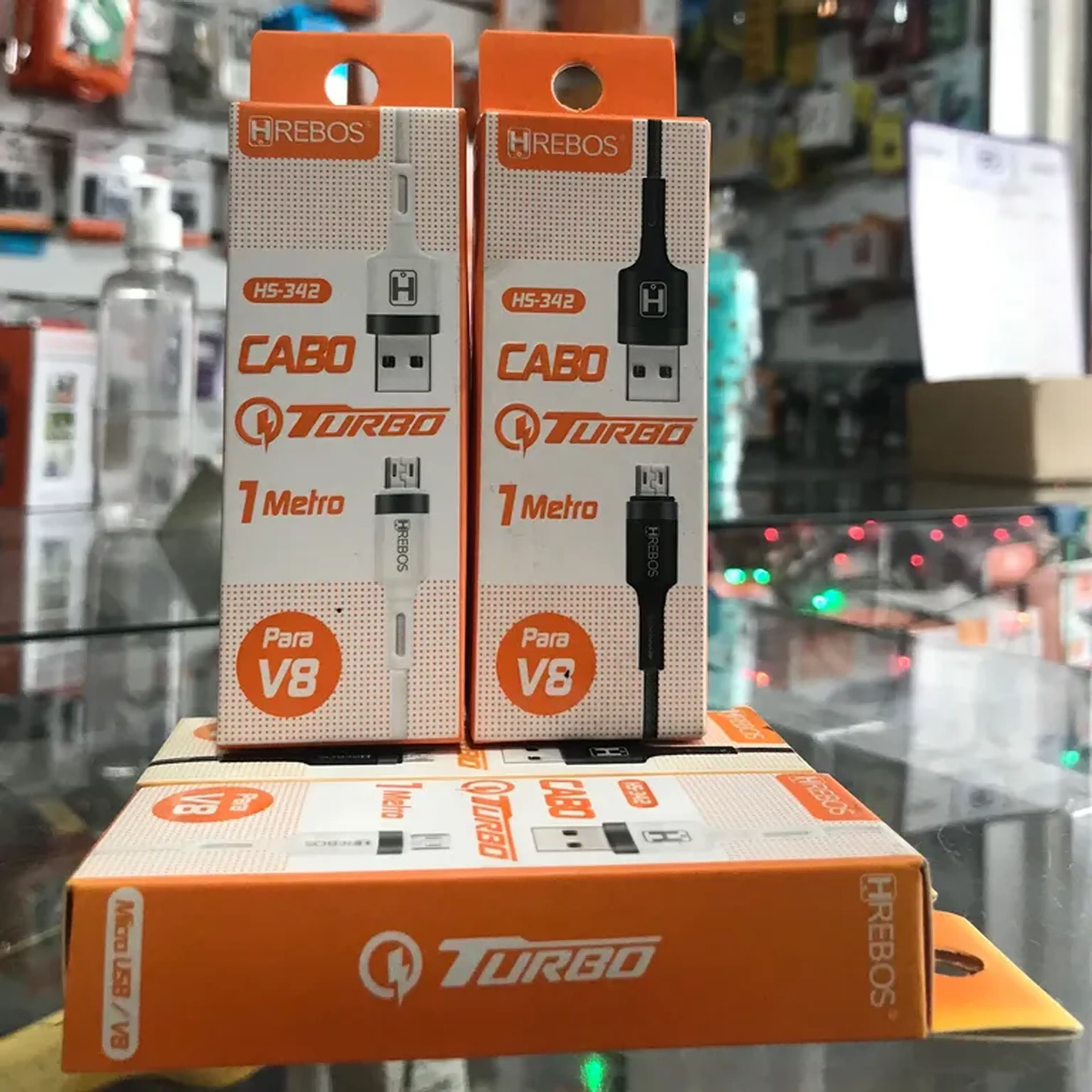 Cabo usb turbo V8 1M imagem