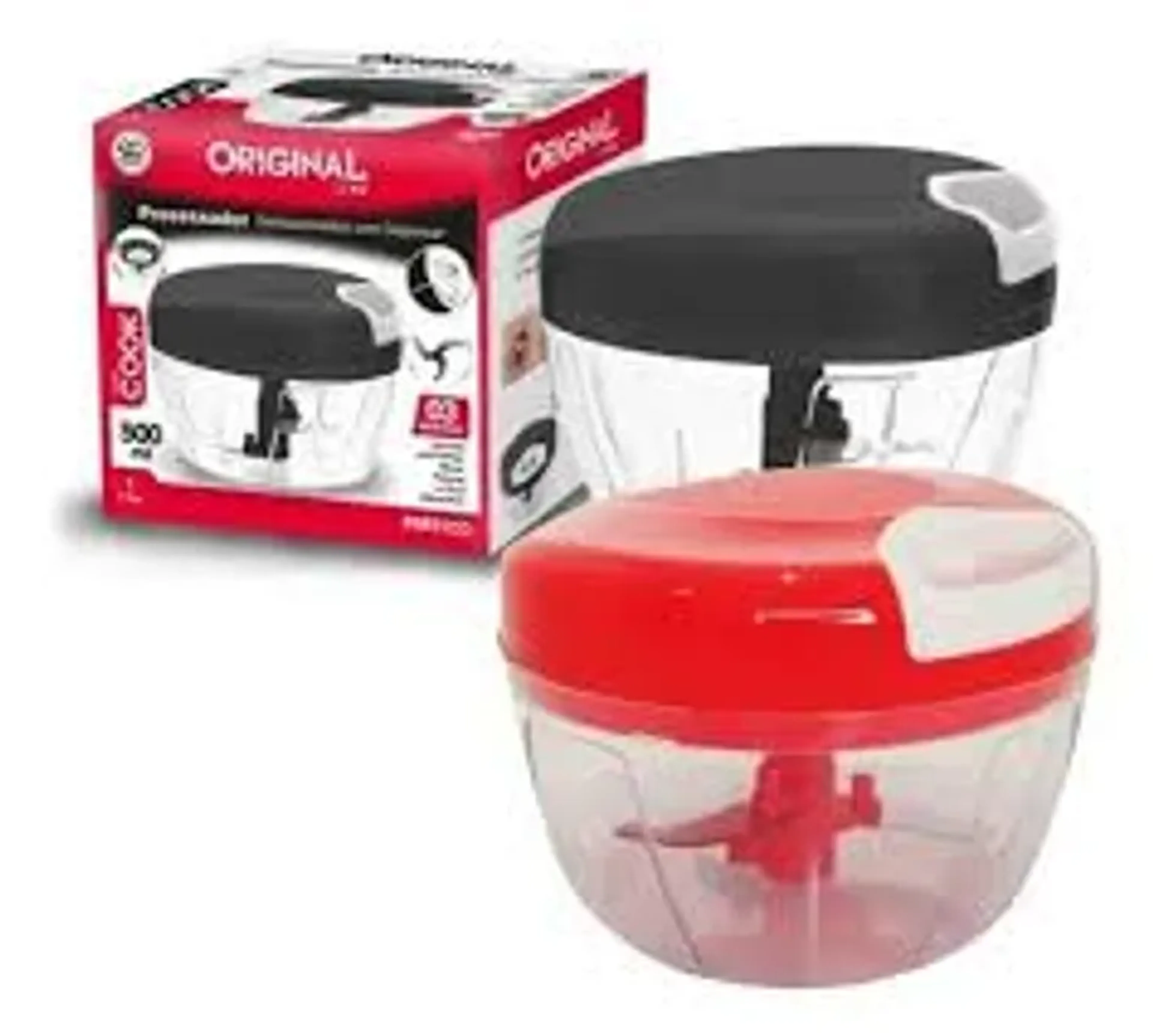 Processador Manual de Alimentos 500ml Original imagem