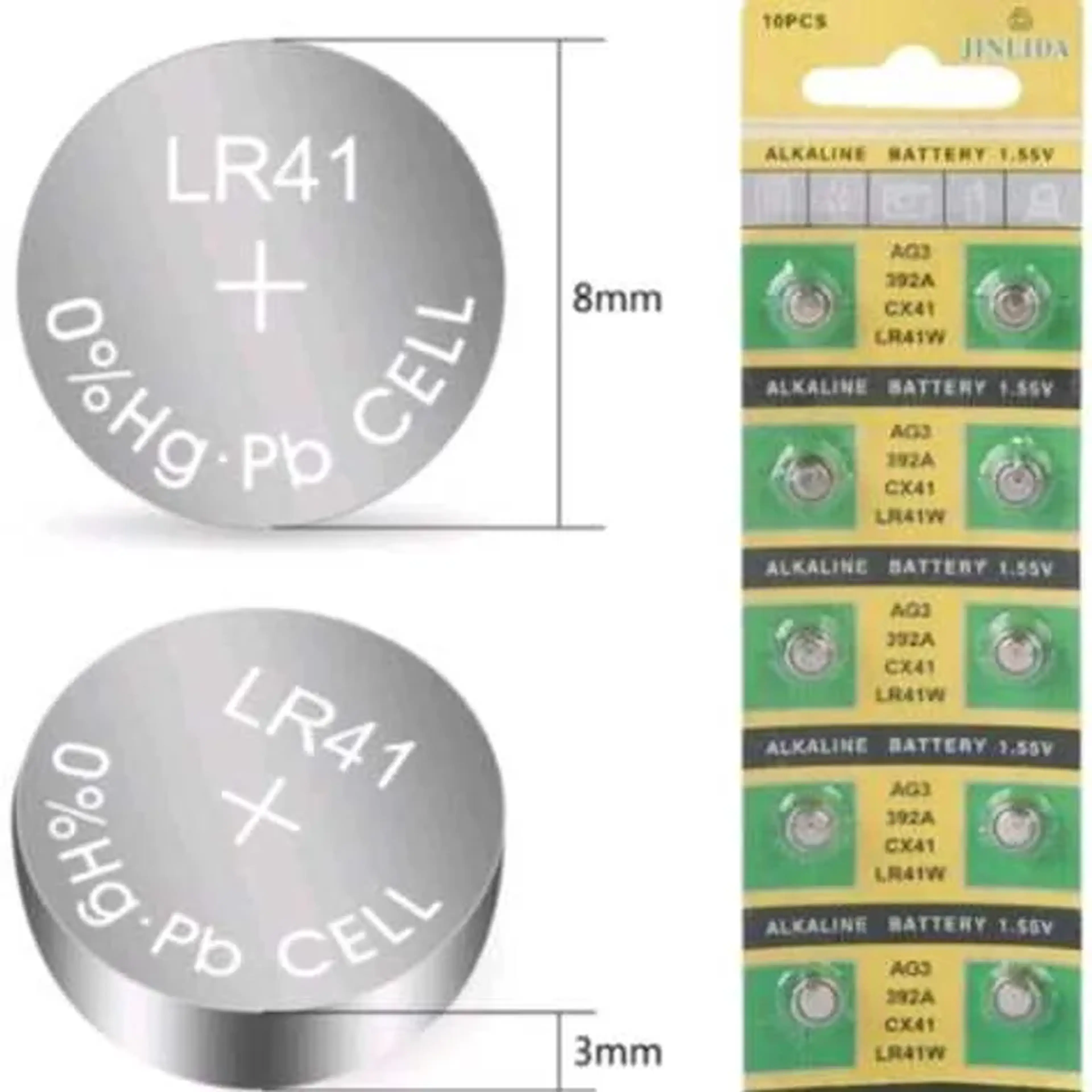 Bateria Alcalina LR41 1.55v imagem