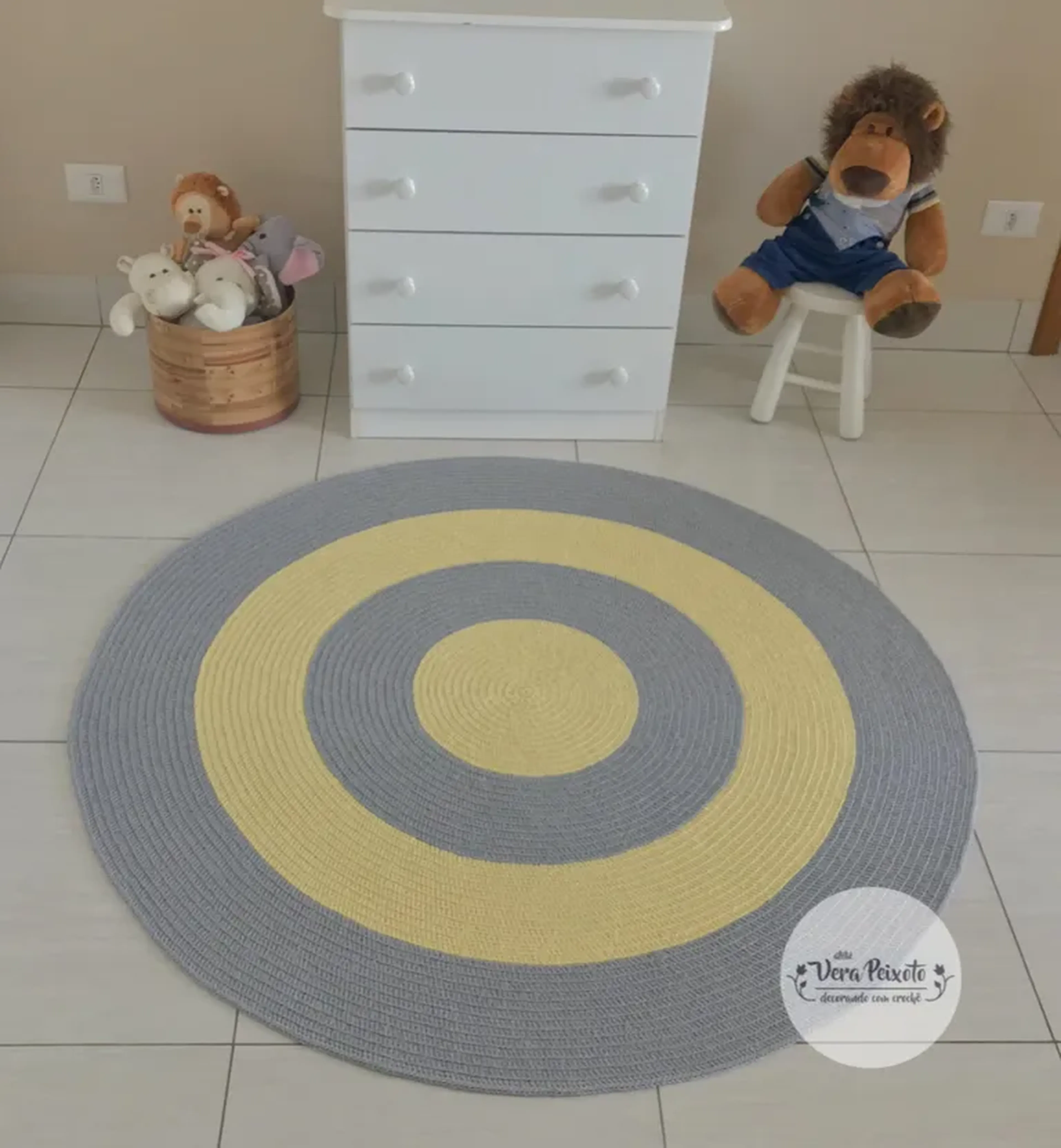 Tapete amarelo e cinza imagem
