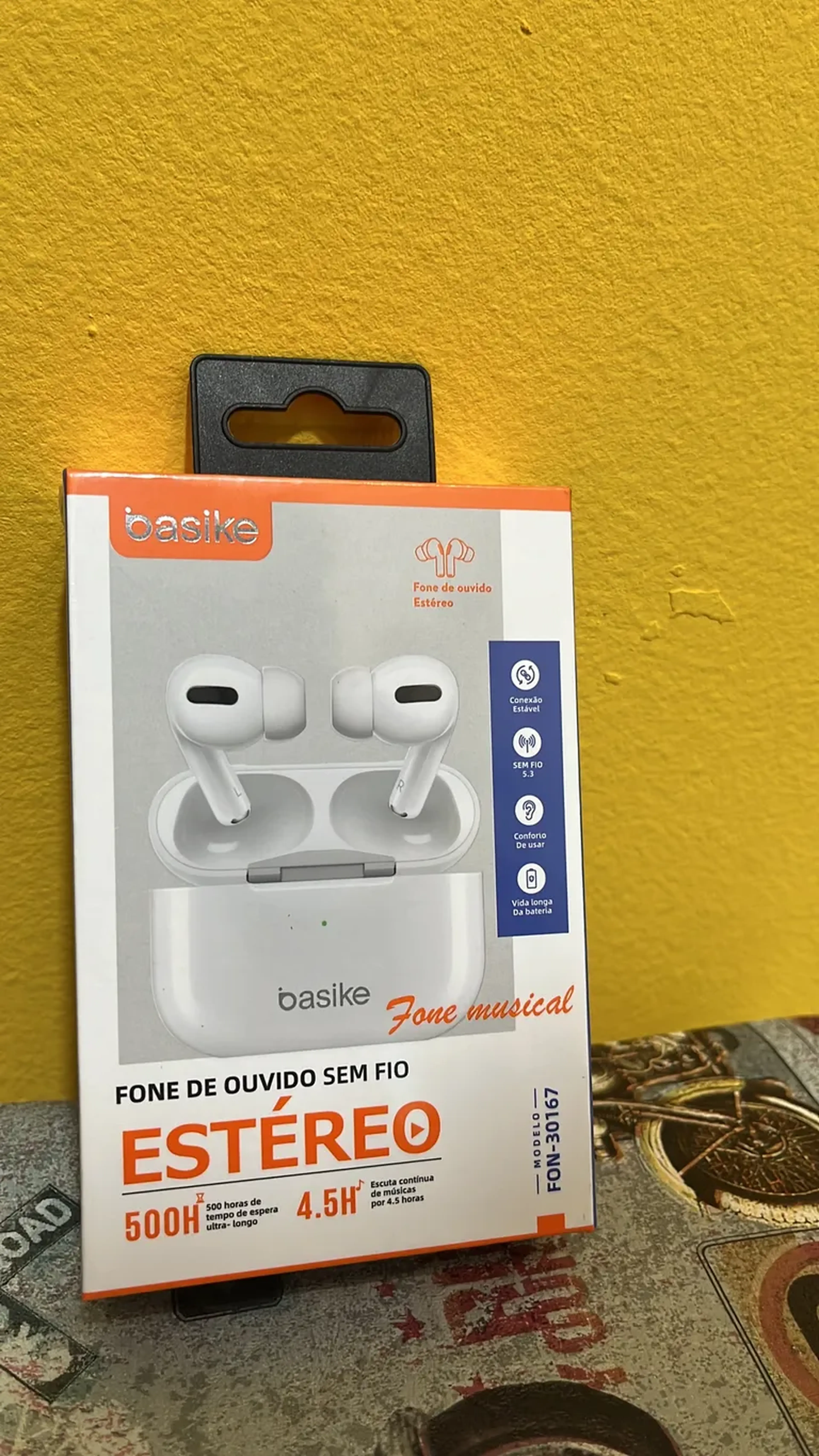 FONE DE OUVIDO SEM FIO ESTERIO imagem