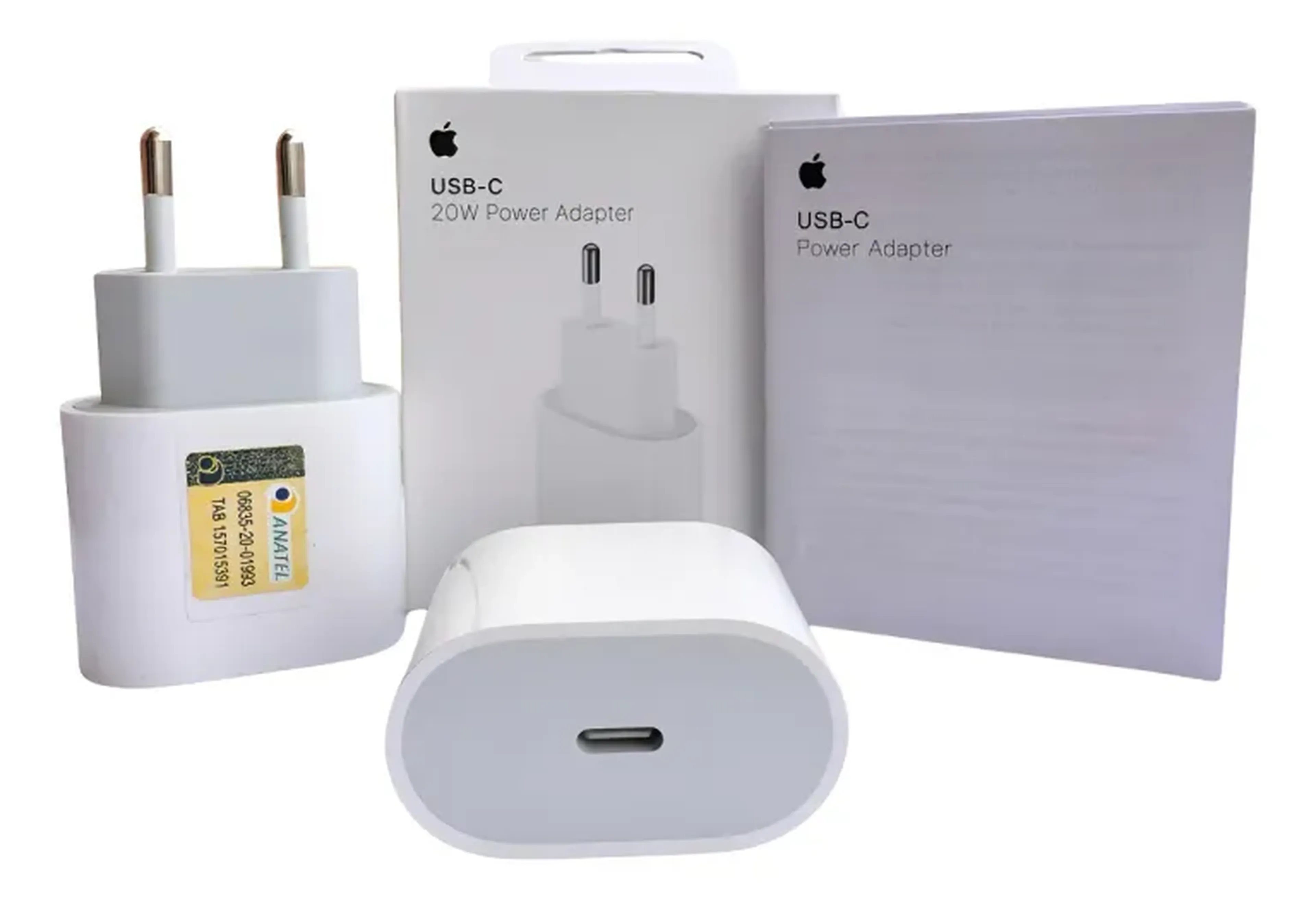Fonte Apple 20w Turbo Iphone Original Apple Branco imagem