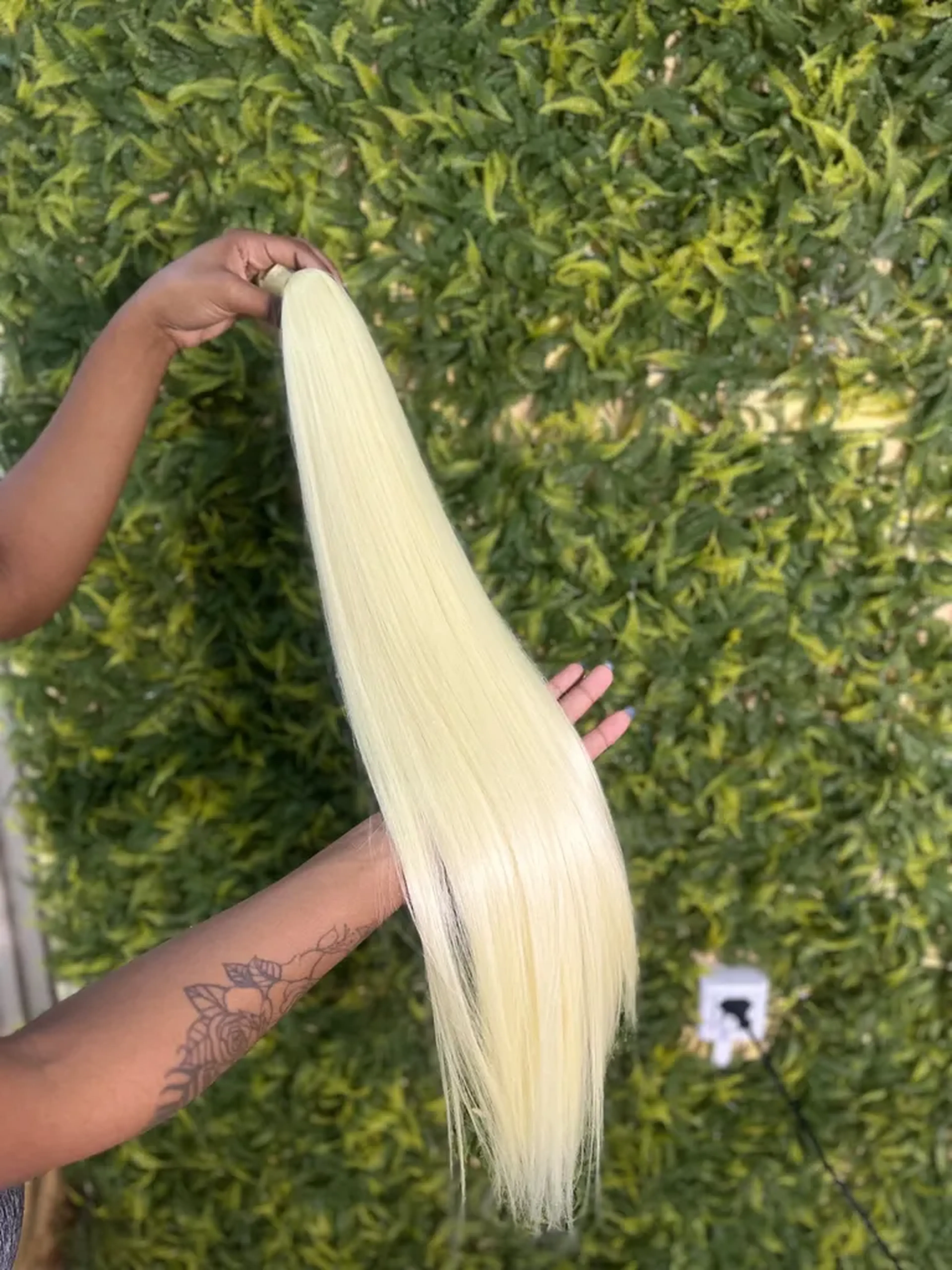 200 g fibra importada 75 cm loiro Barbie imagem