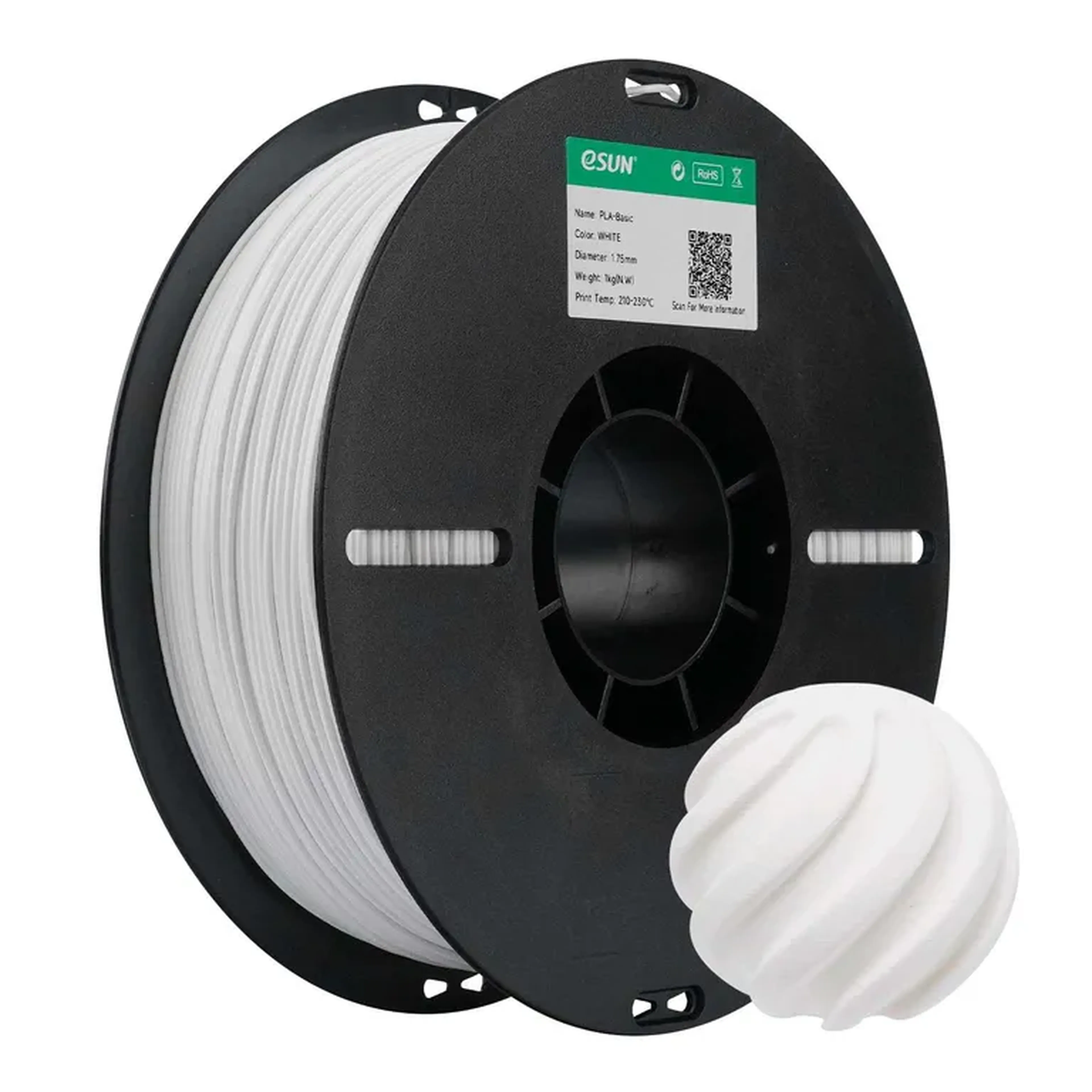 PLA Esun Basic Branco 1,75mm imagem