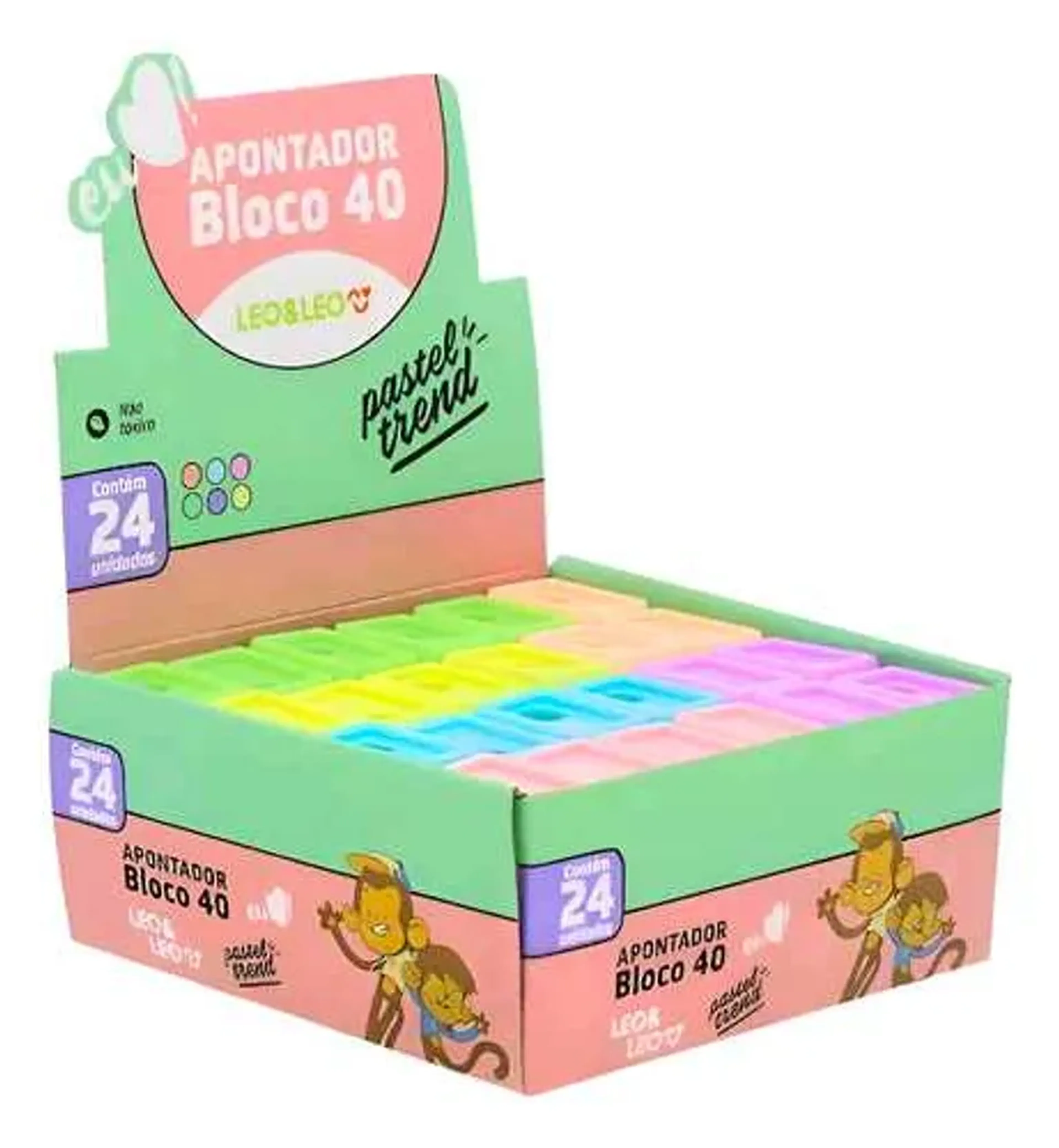 Apontador Leo e Leo Pastel trend imagem