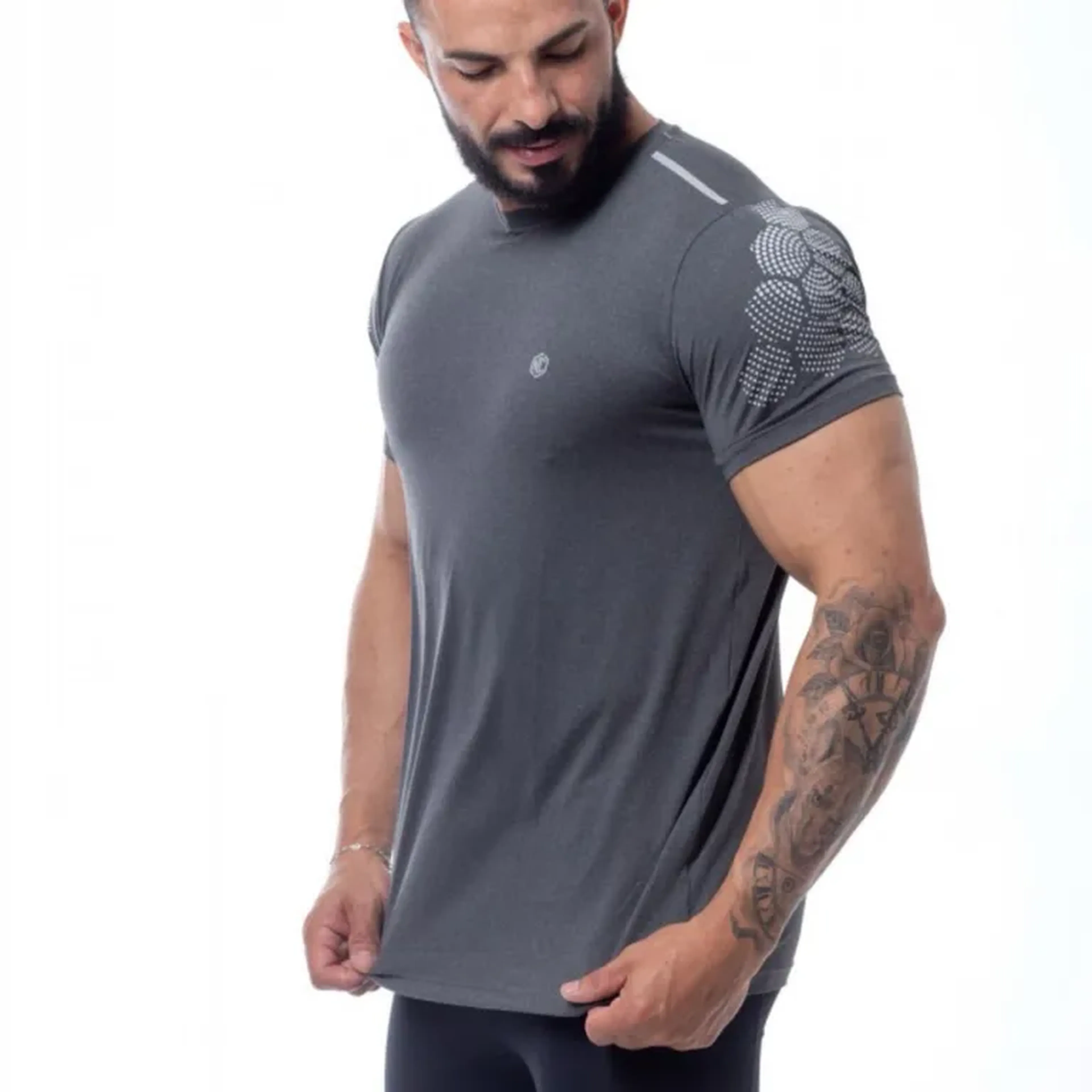 T-Shirt Runner Hexágono TAM M imagem