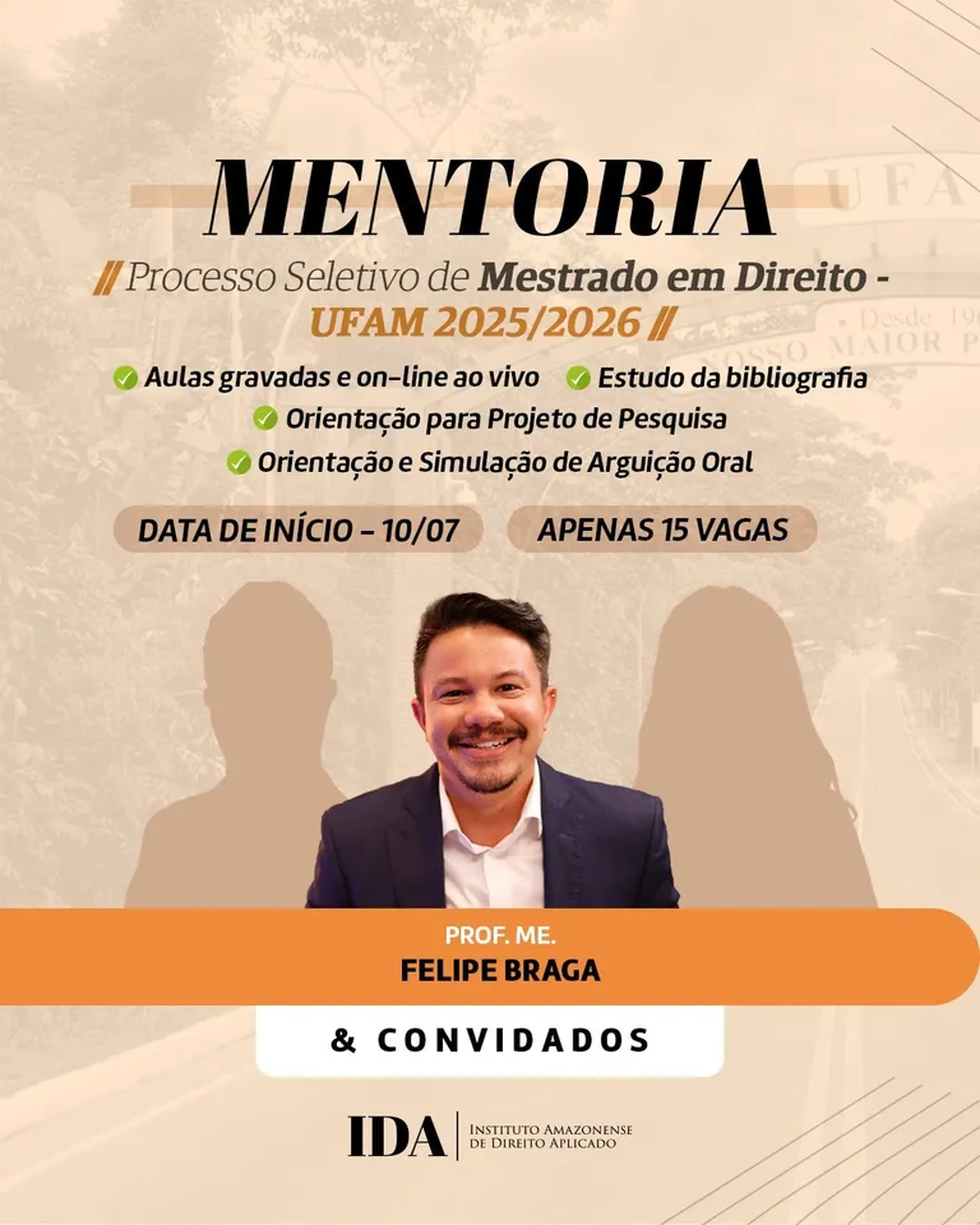 MENTORIA - MESTRADO DA UFAM (2025-2026) imagem