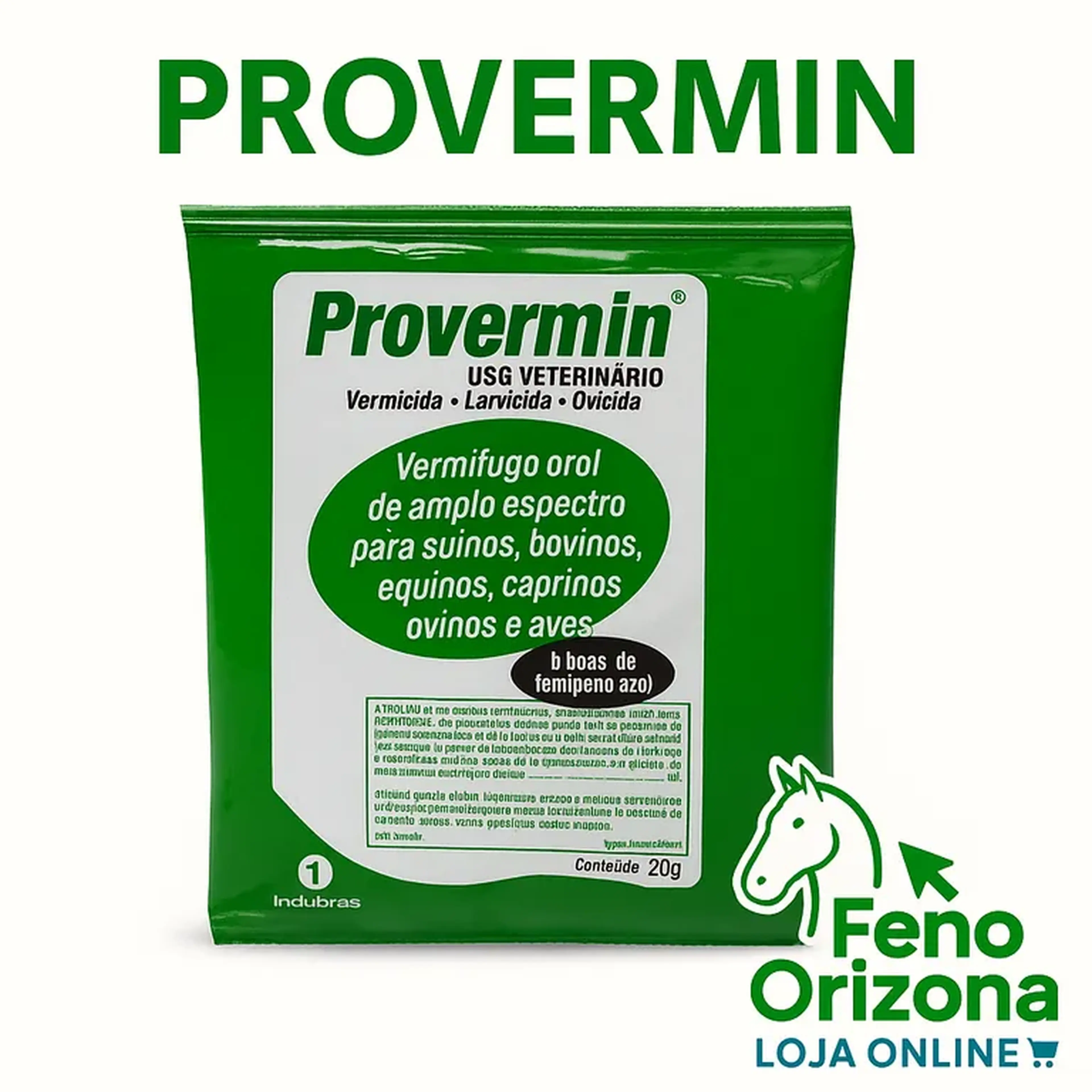 Provermin - Vermífugo oral de amplo aspectro imagem