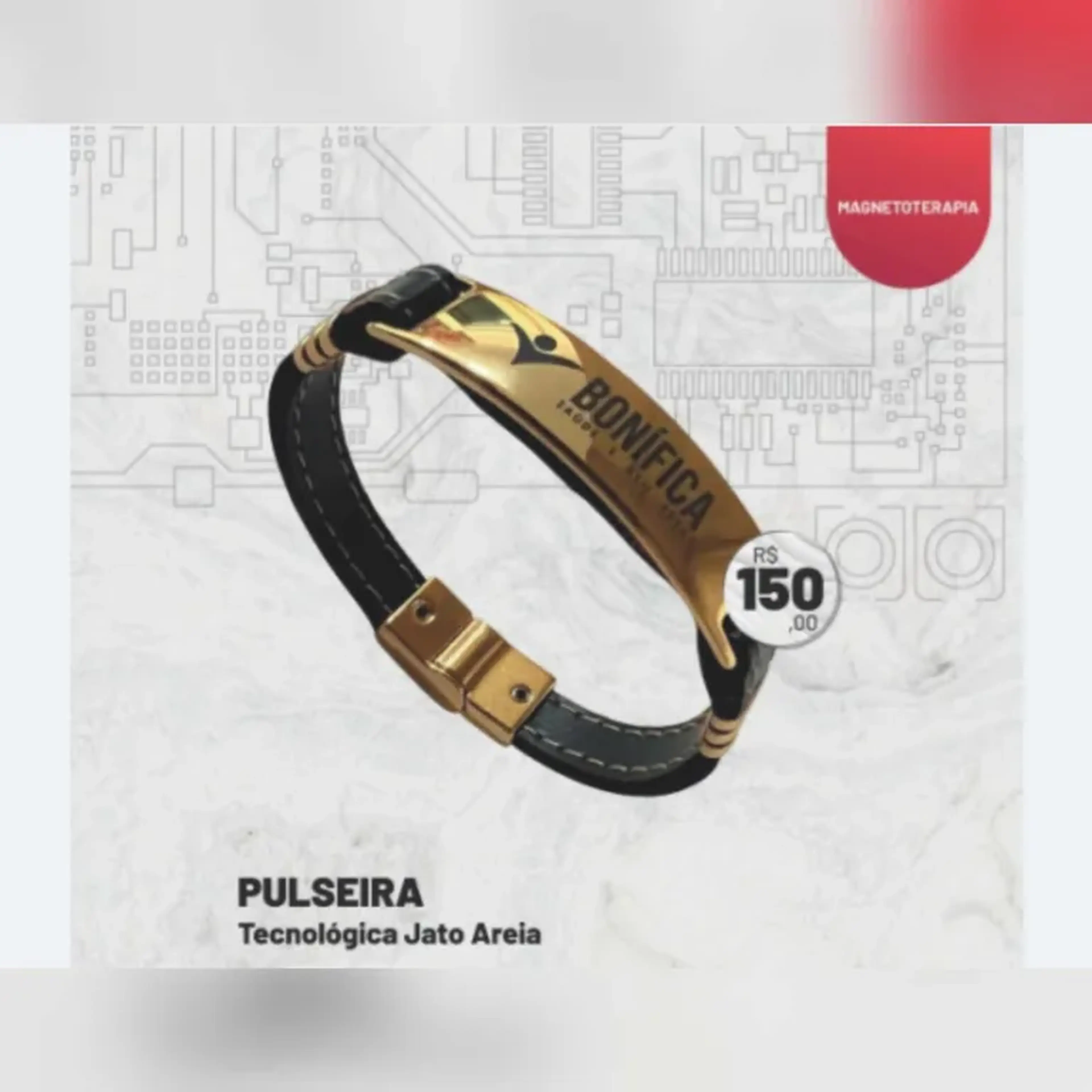 Pulseira Tecnológica Jato Areia imagem