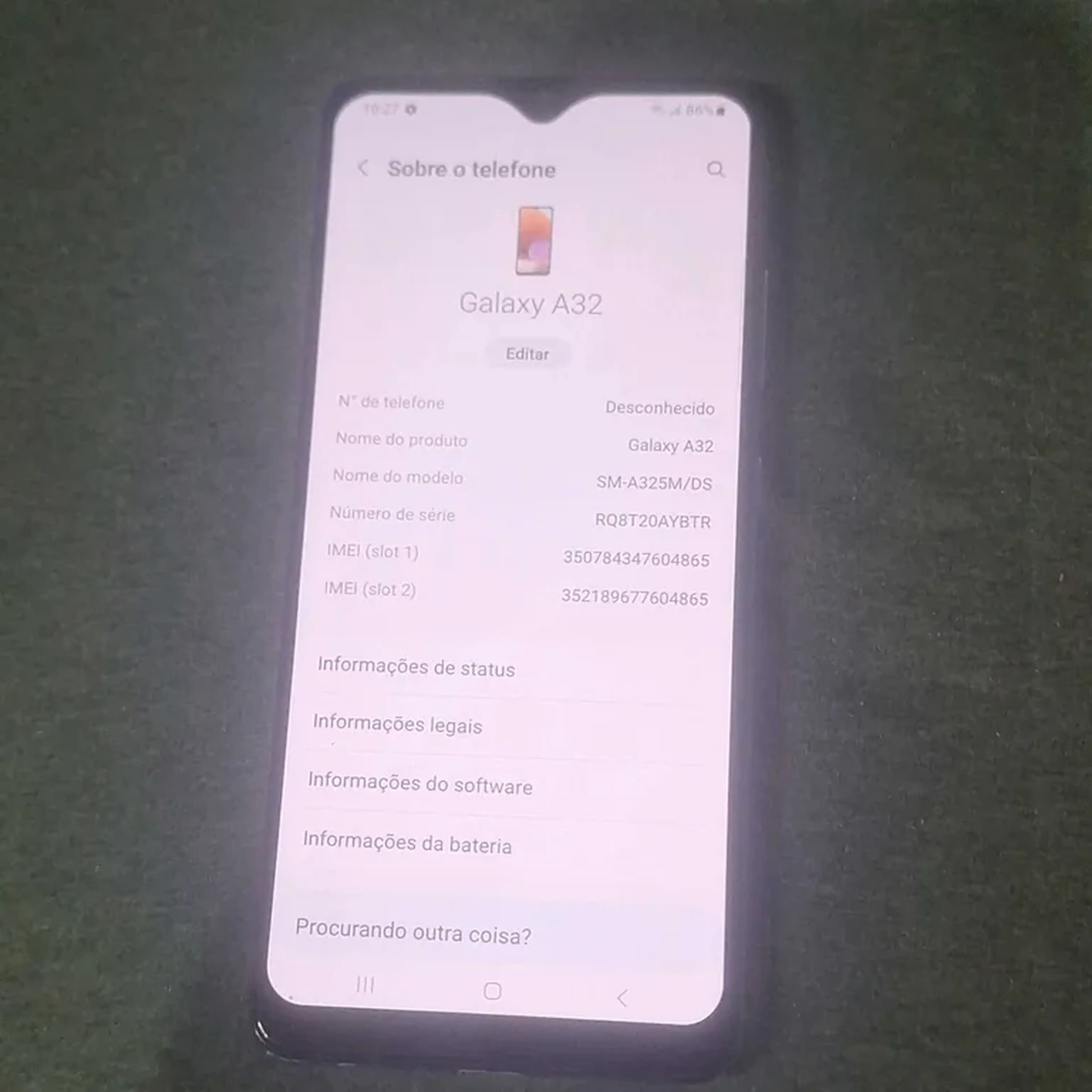 CELULAR SAMSUNG A32 COM 128GIGAS DE ARMAZENAMENTO MUITO NOVO imagem