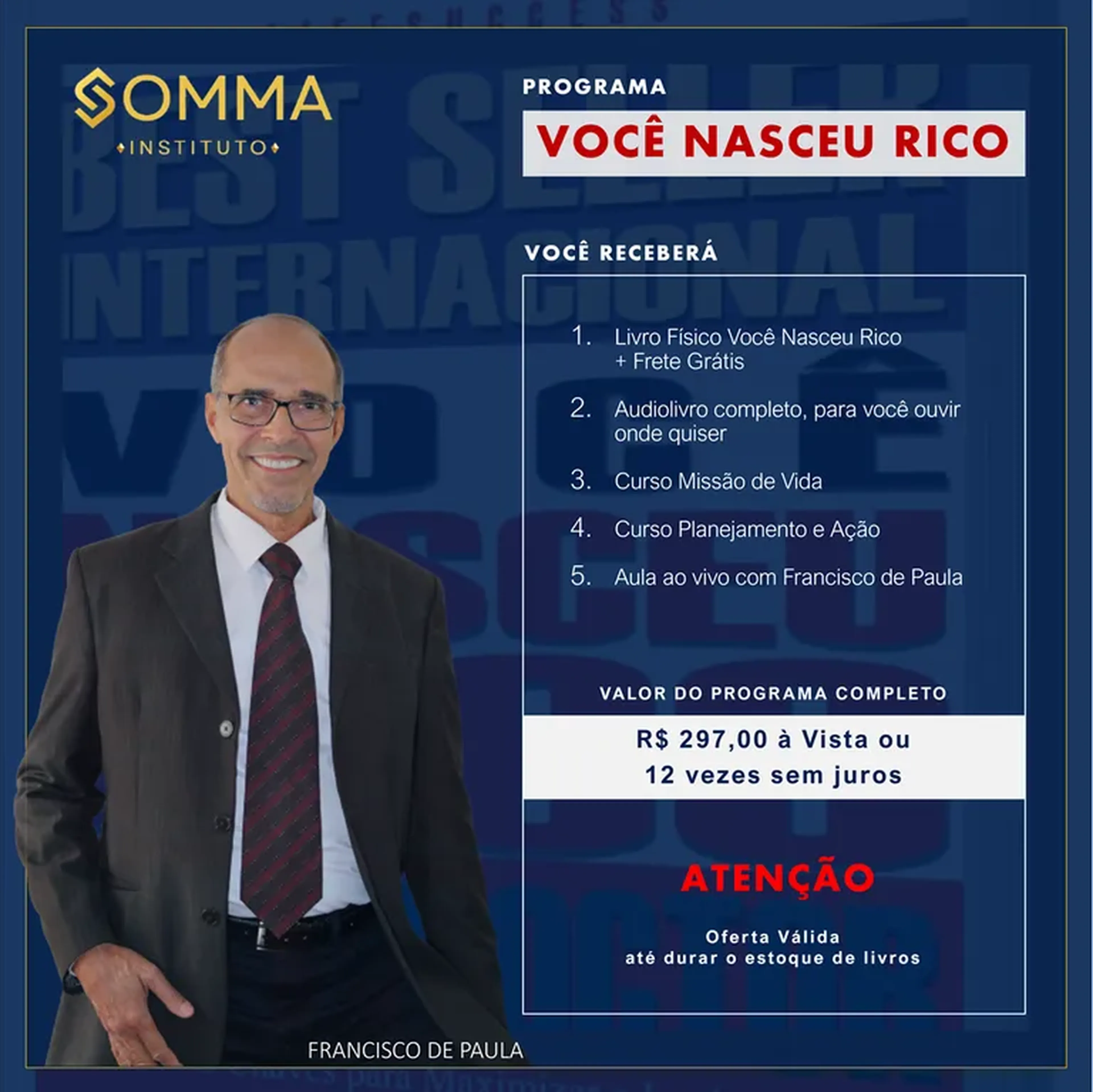 Programa Você Nasceu Rico imagem