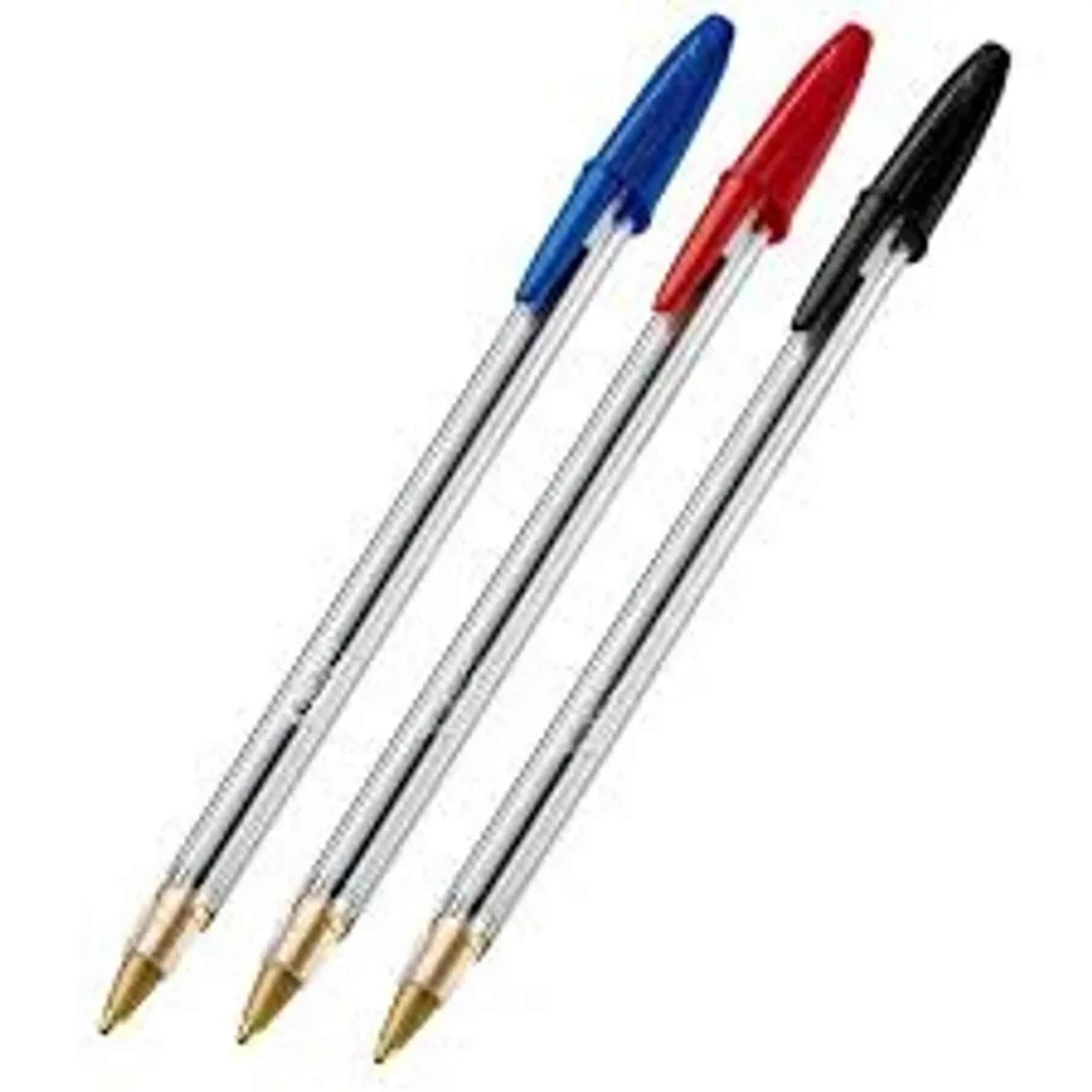 Caneta Bic Vermelho, preta, azul e verde imagem
