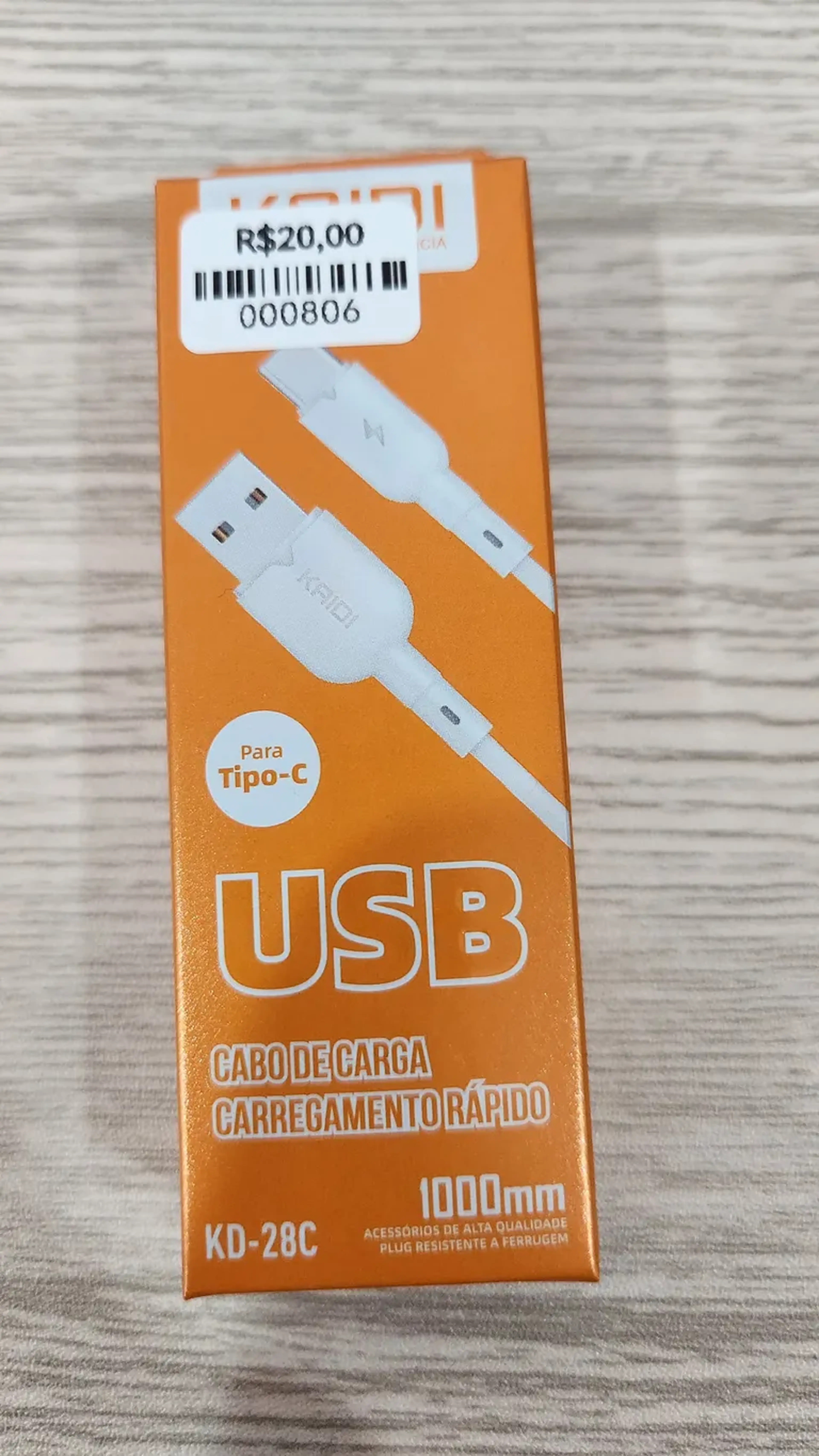CABO DE CARGA USB TIPO C imagem