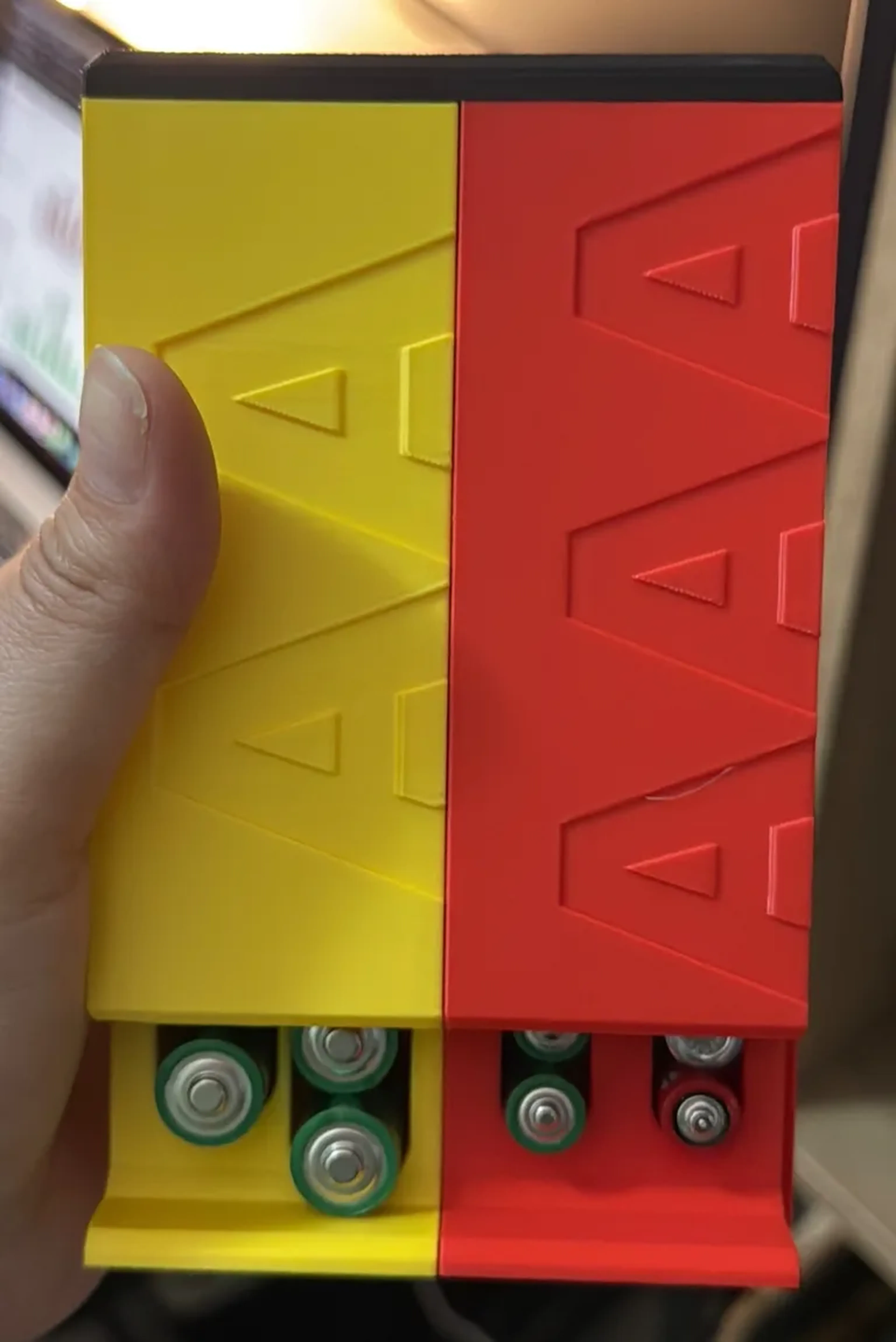 Suporte e organizador de pilhas AA e AAA imagem