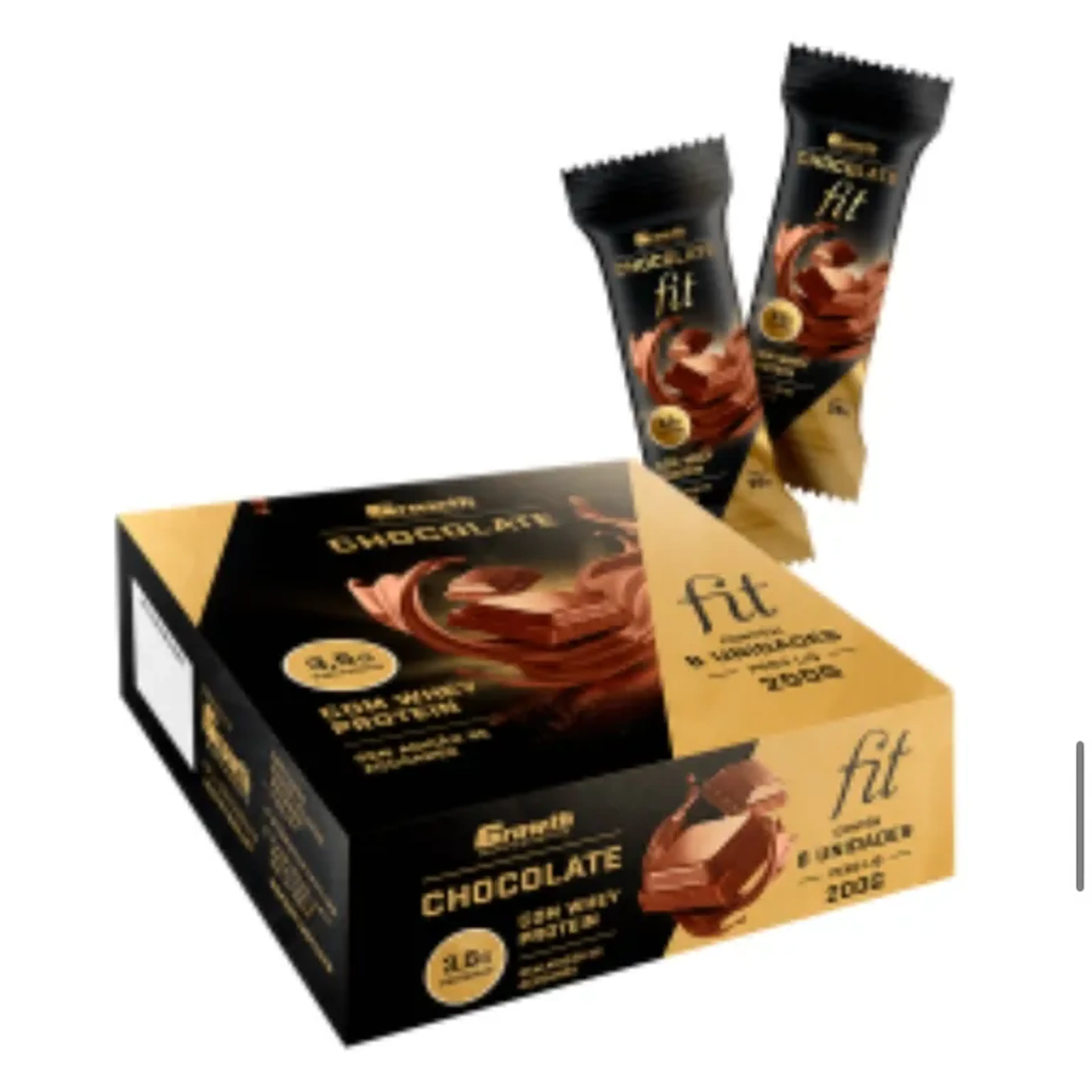 CHOCOLATE FIT DISPLAY C 8UN GROWTH SUPPLEMENTS imagem