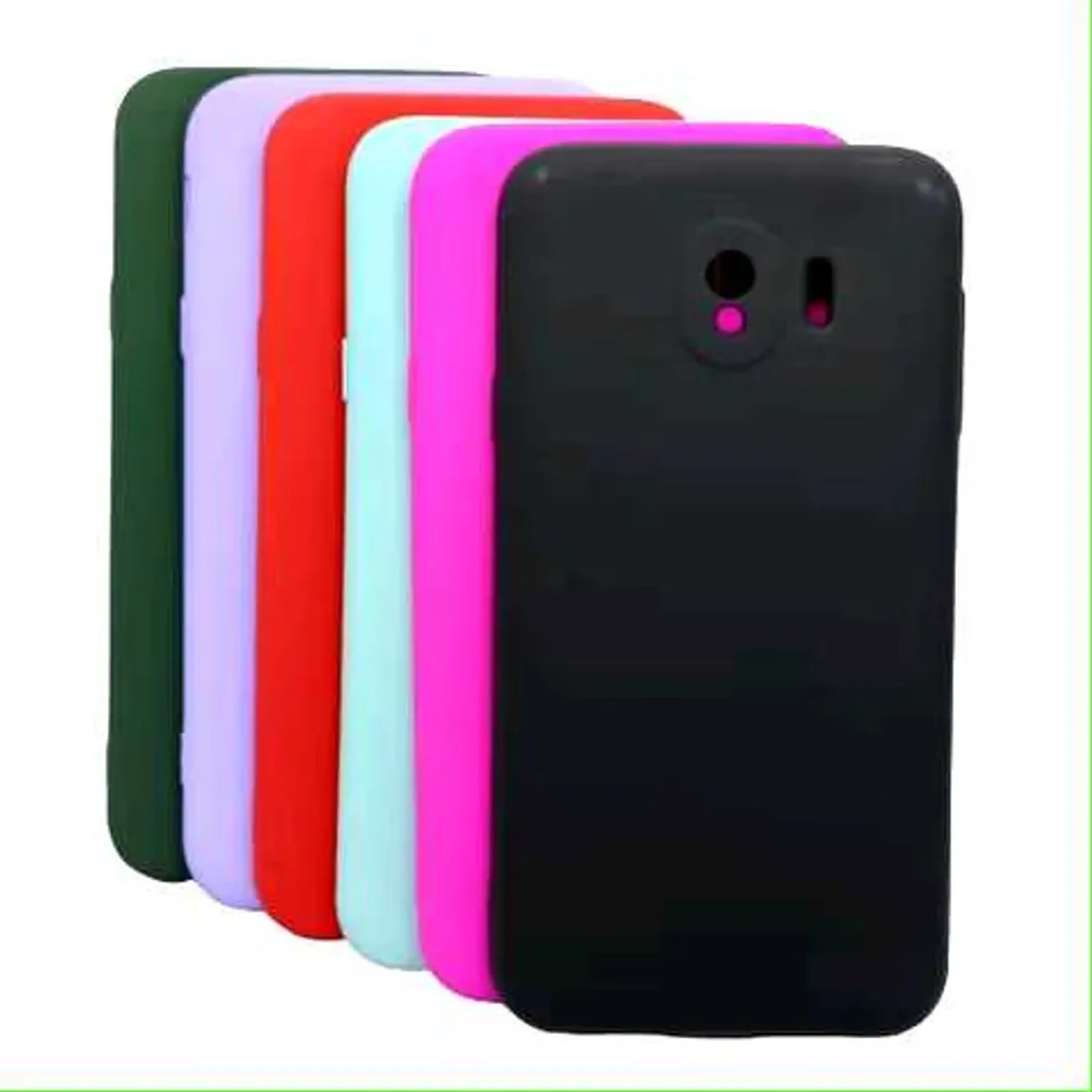 Capinha para Galaxy J4 2018, Silicone Aveludada (PRETA) imagem