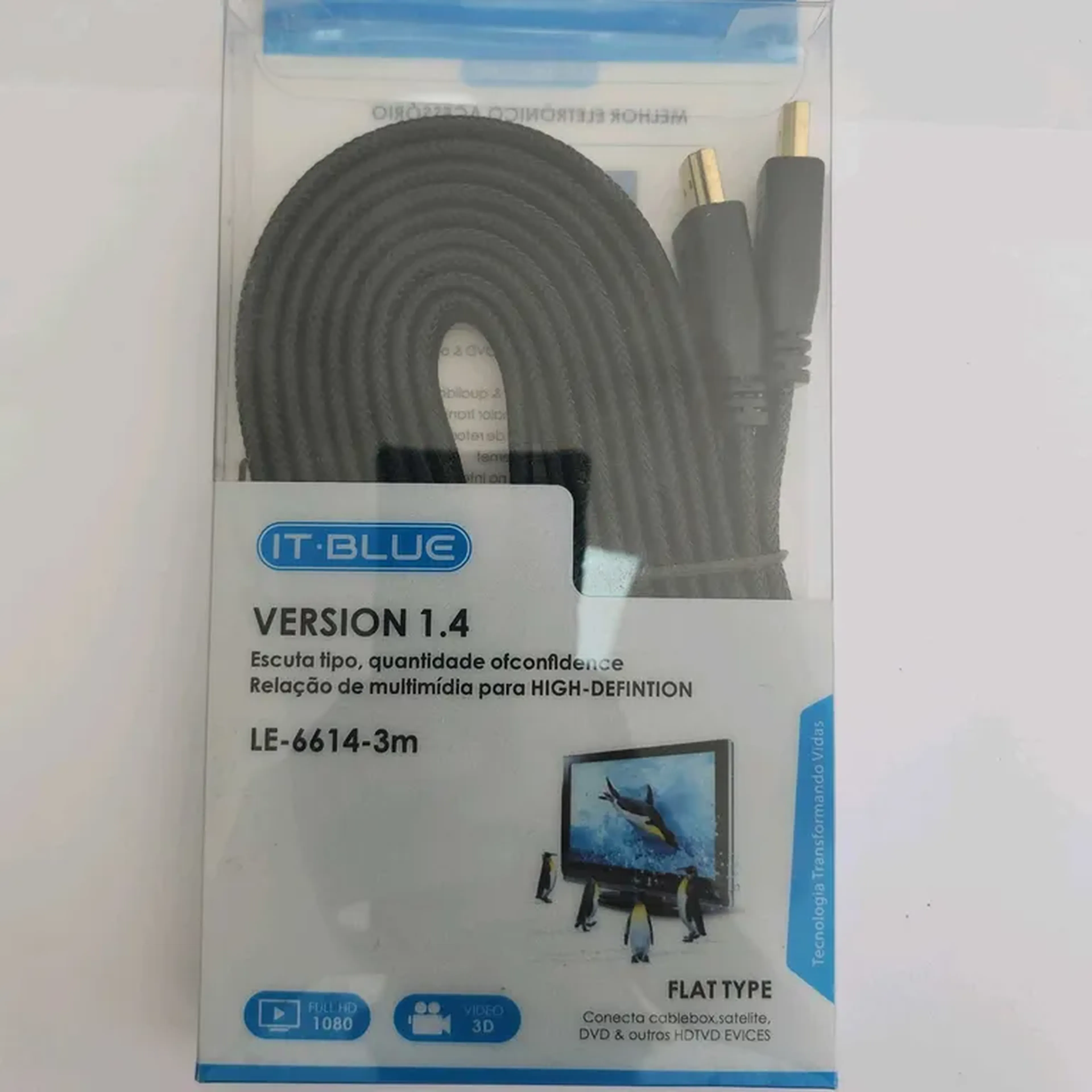Cabo HDMI It Blue 3m imagem