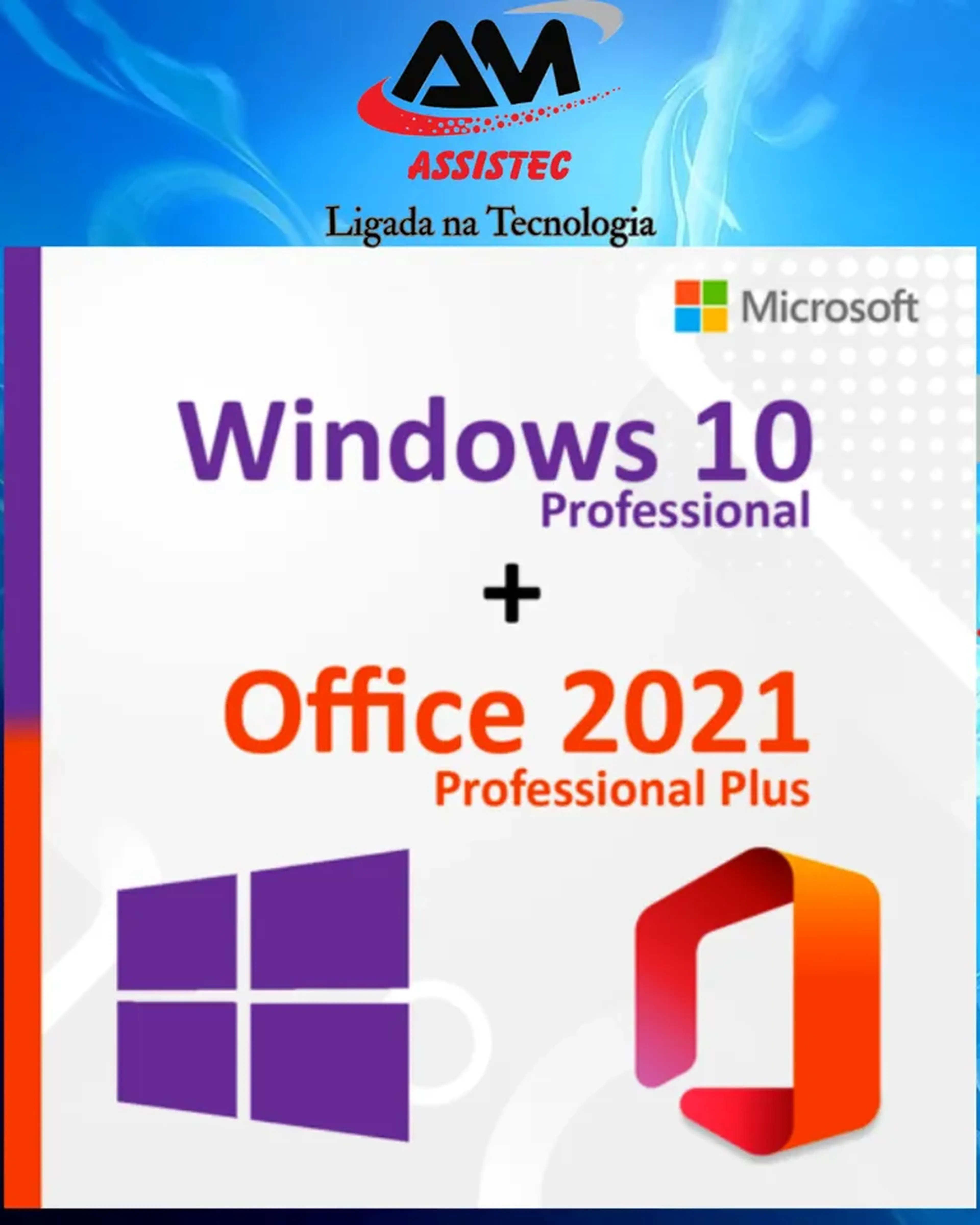 Windows 10 Pro + Office 2021 imagem