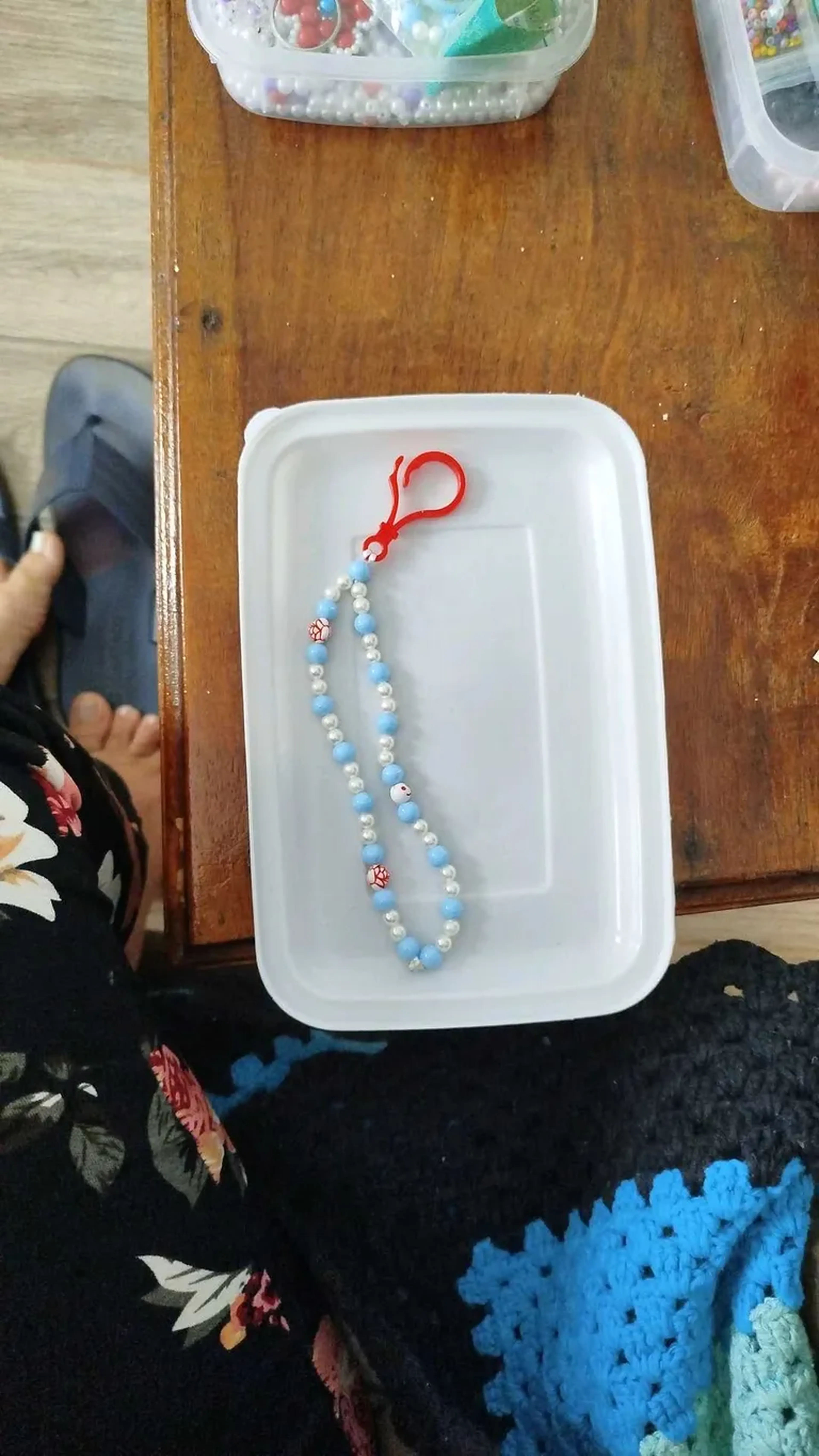 chaveiro de miçangas imagem