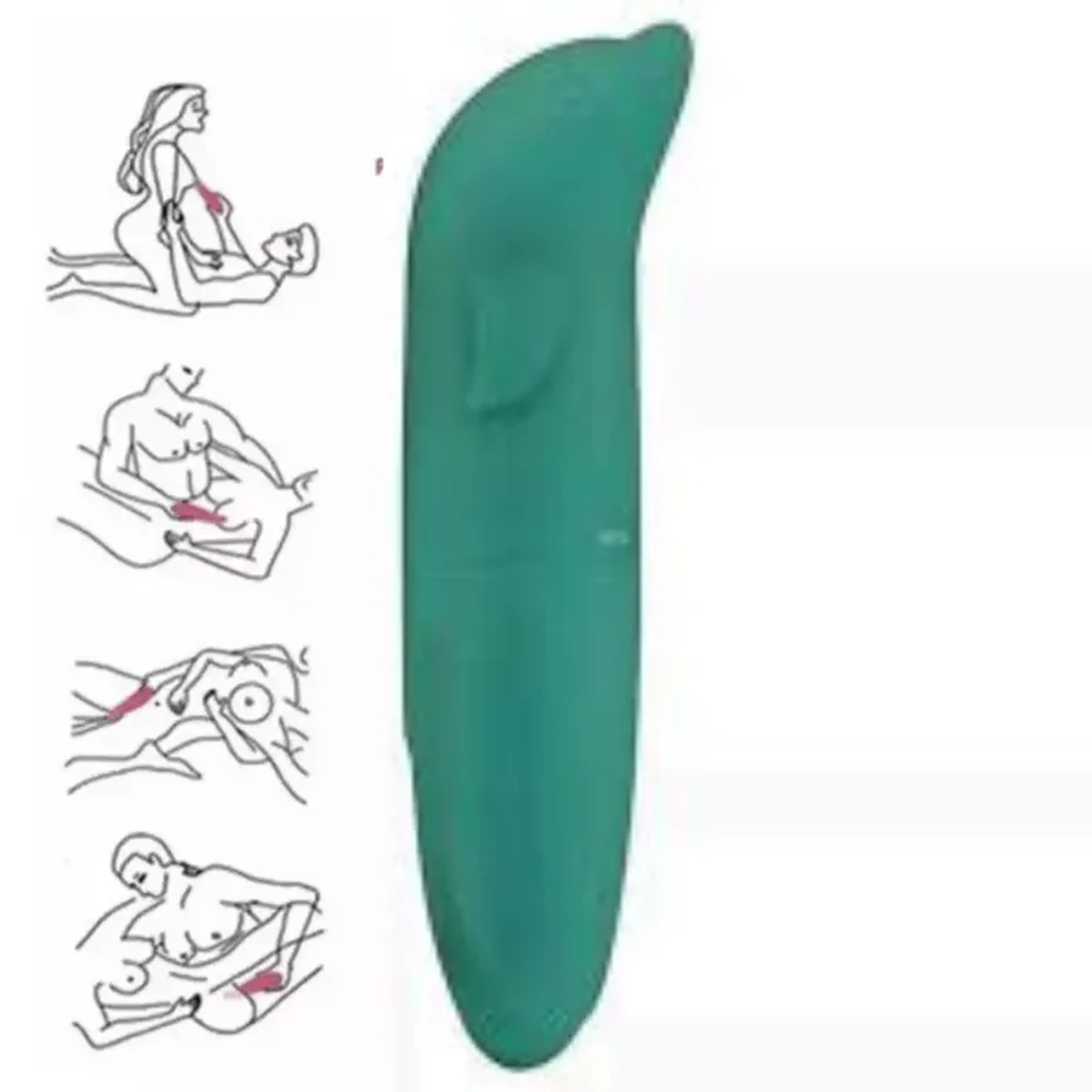 Vibrador Golfinho Toque Aveludado + (1 pilha Aa de brinde) imagem