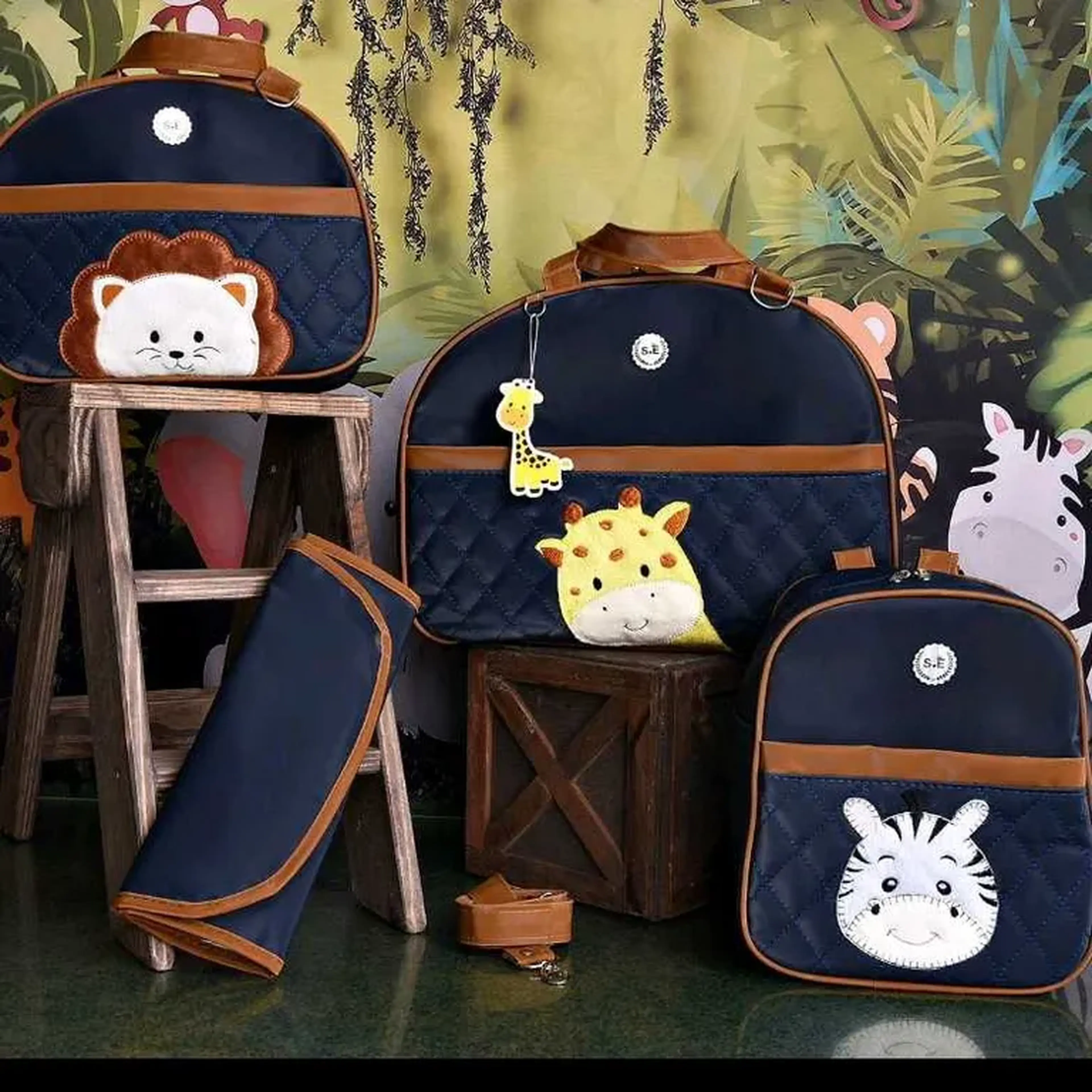 kit bolsa maternidade safare imagem