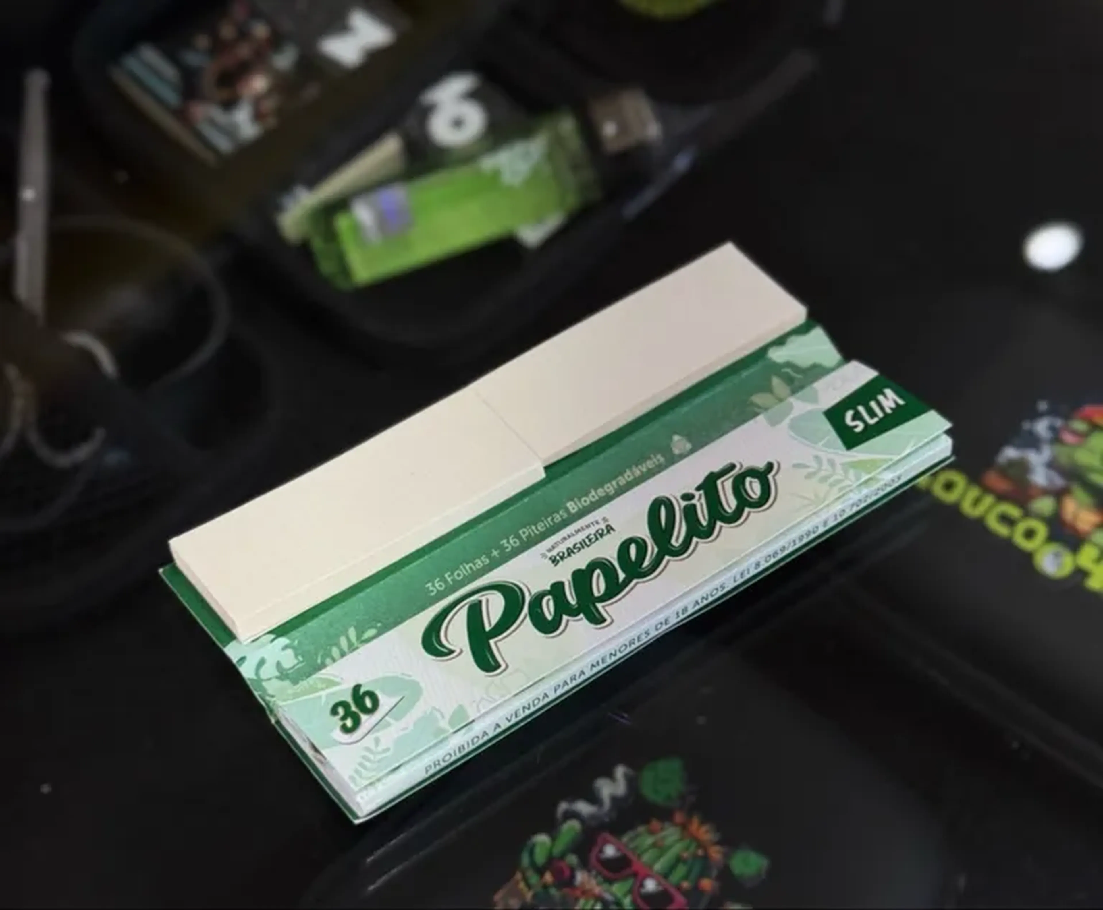 Seda Papelito slim com piteira imagem