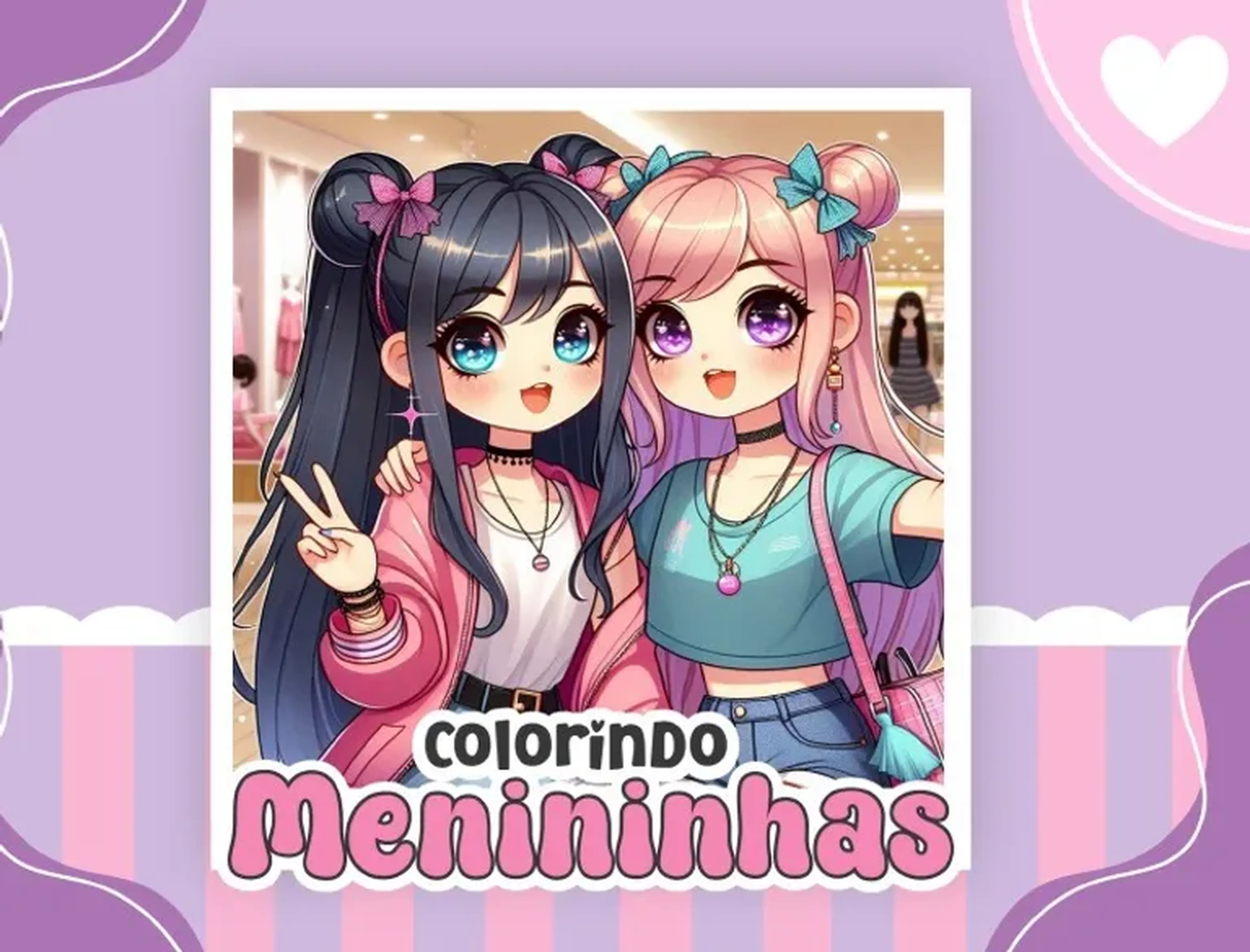 Colorindo meninas imagem