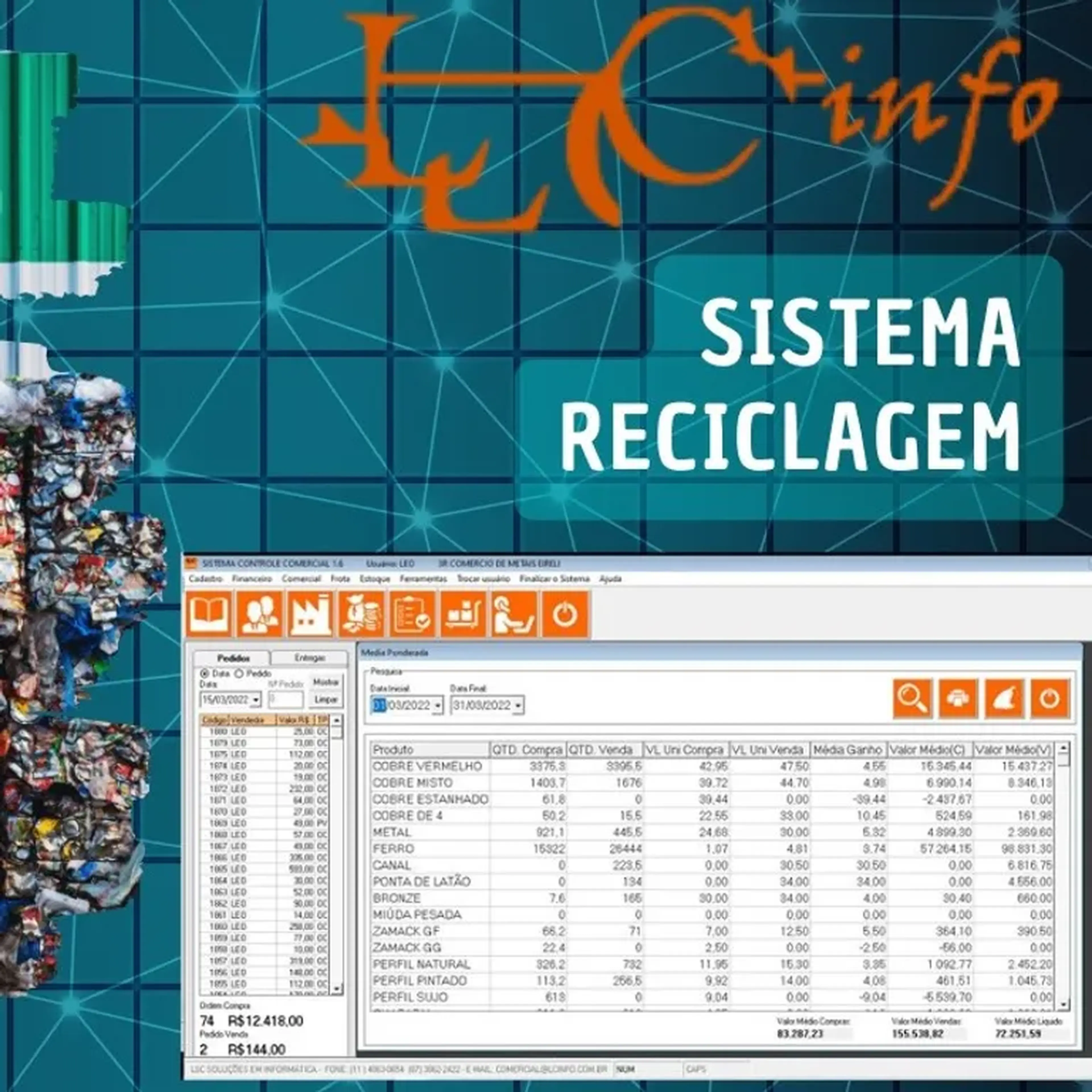 Ativação de aluguél de sistema para depósitos de reciclagem imagem