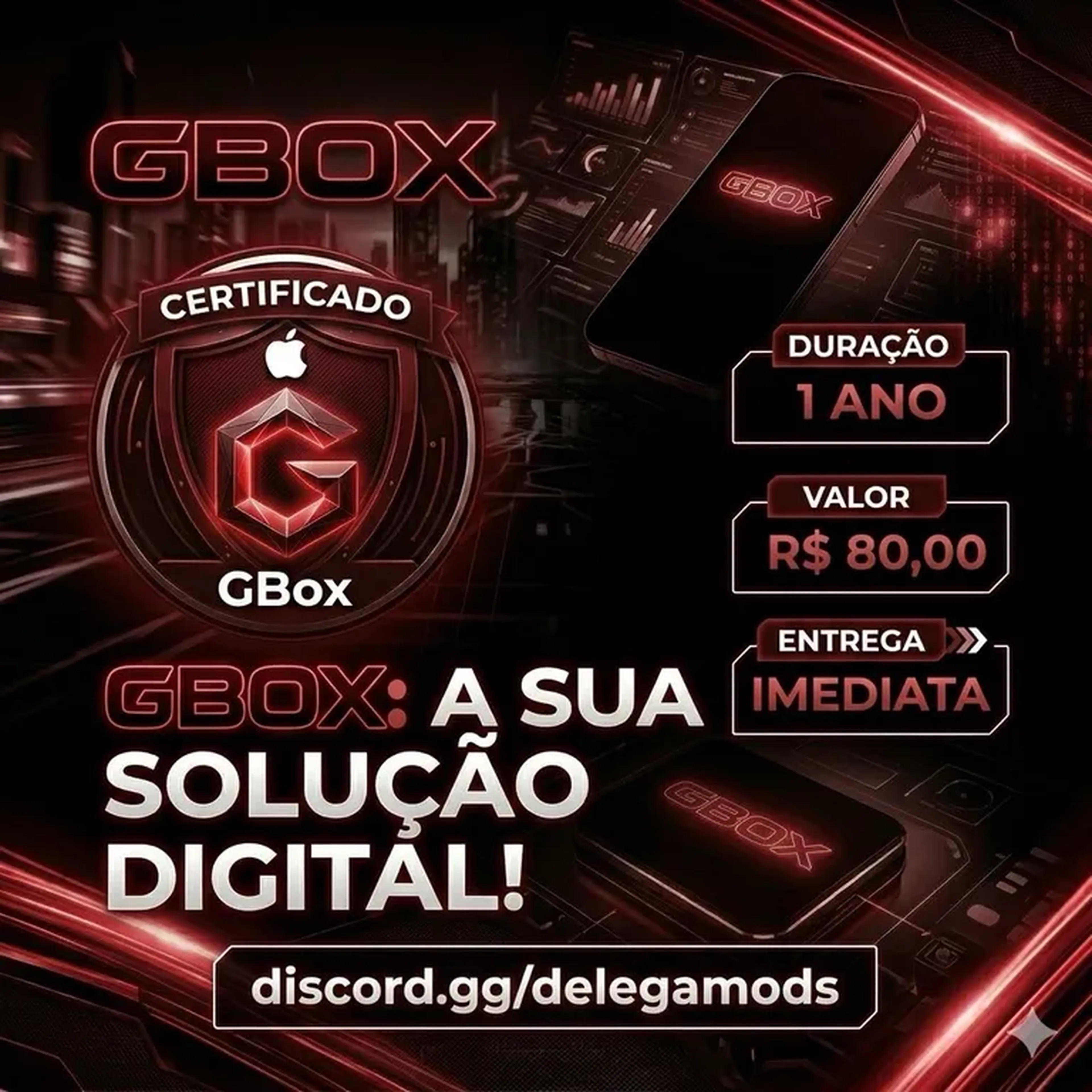 Certificado GBox - 1 ano imagem