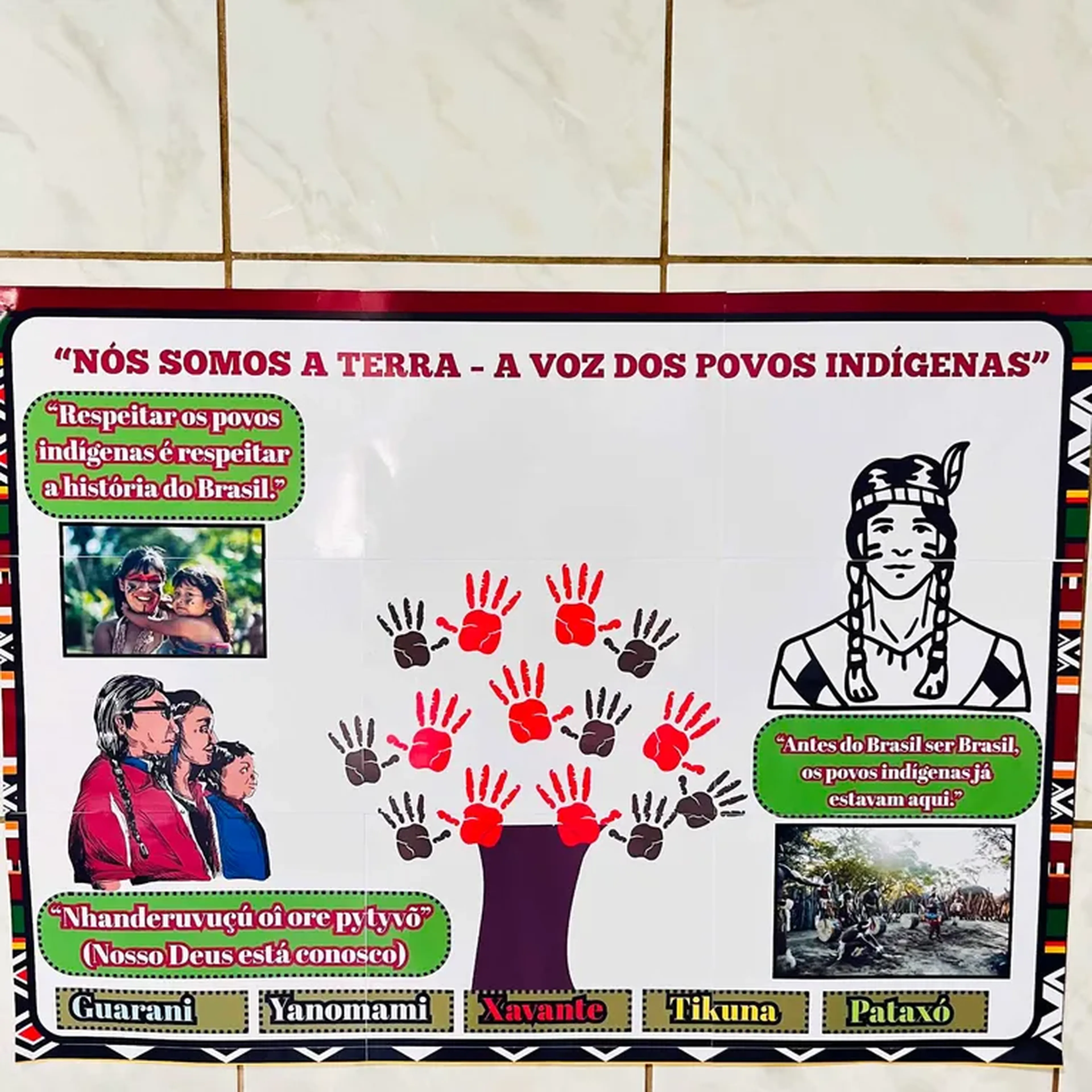 🪶🌿 Painel NÓS SOMOS A TERRA – A VOZ DOS POVOS INDÍGENAS✨ imagem