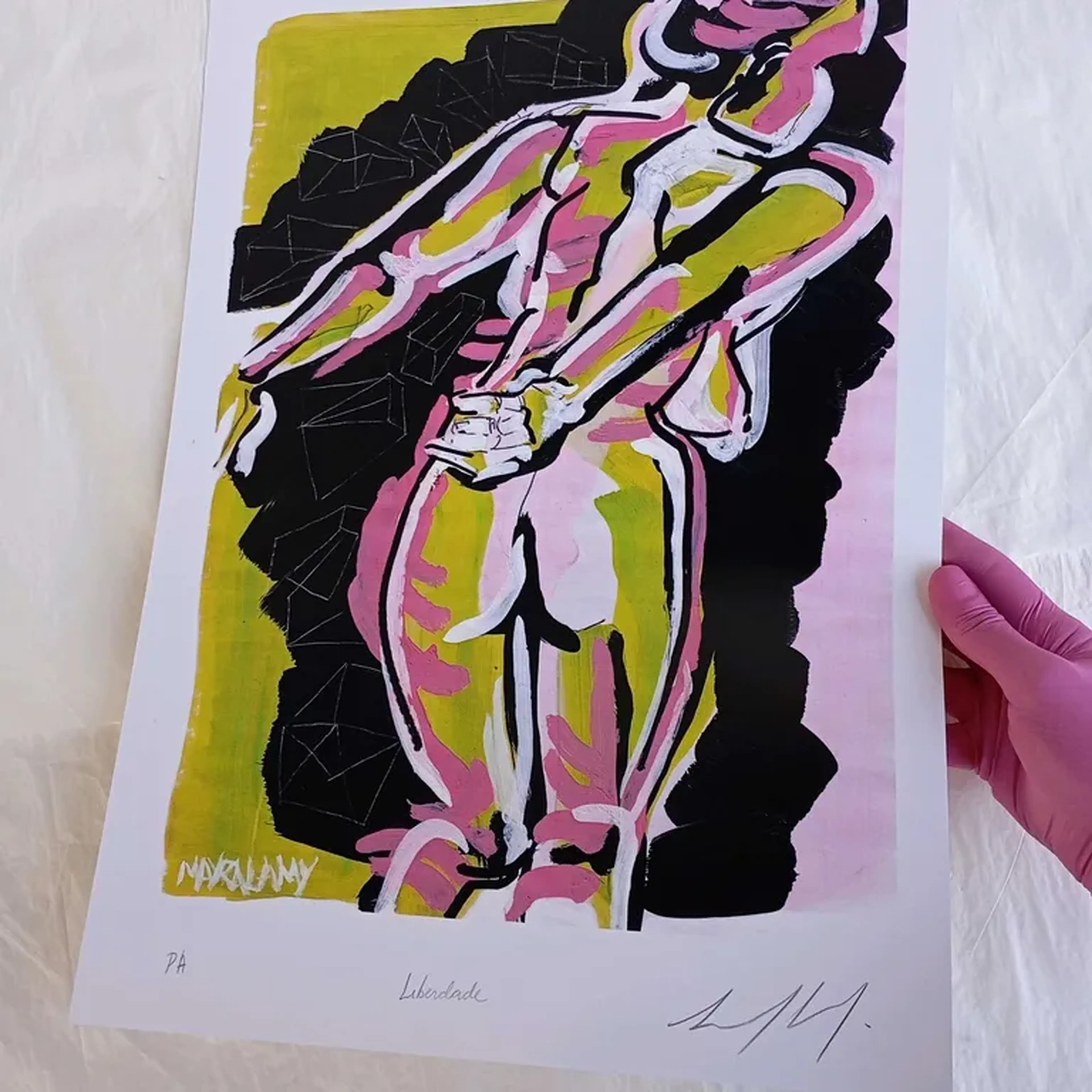 Liberdade - 30x42 cm gravura assinada imagem