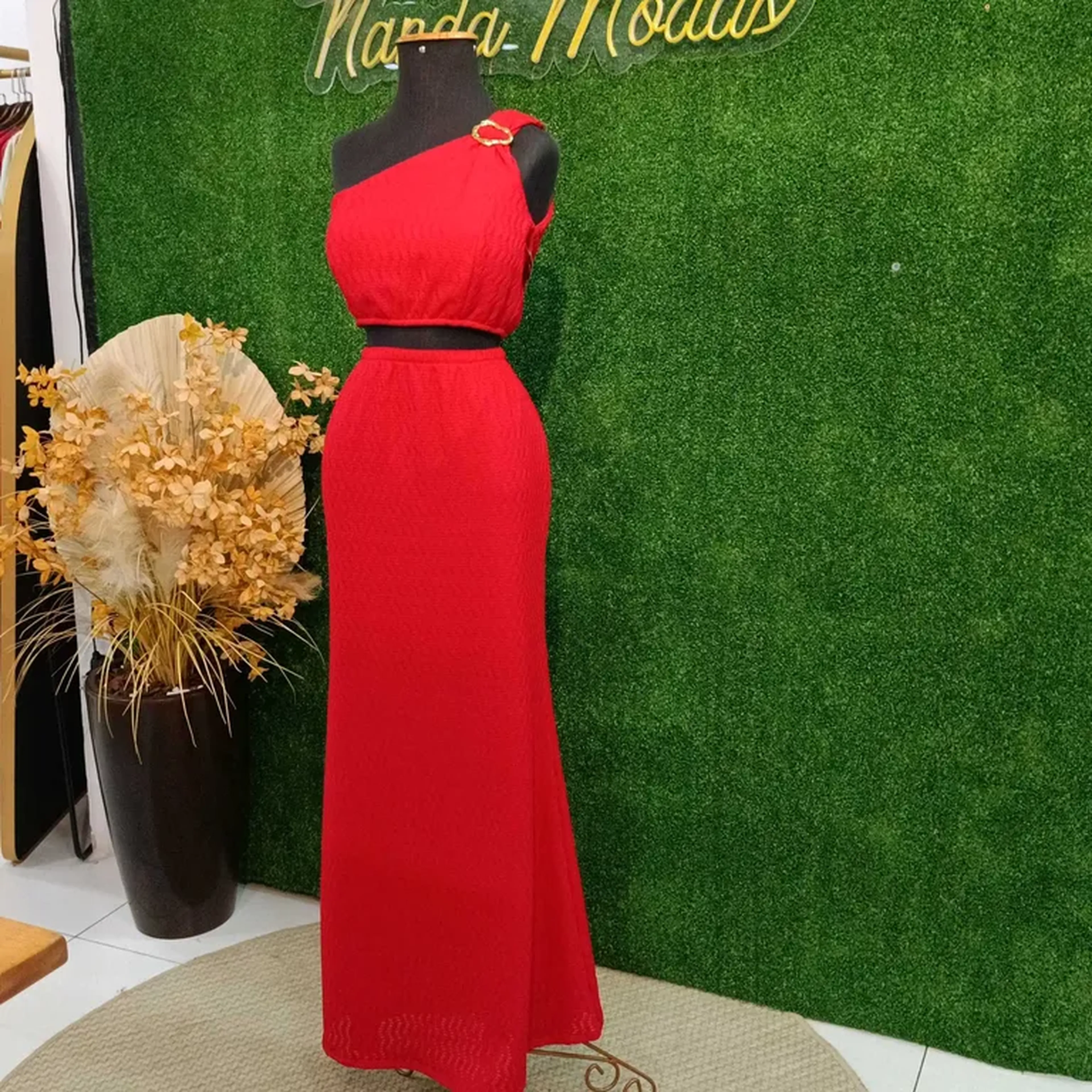 Conjunto Mula Manca vermelho imagem