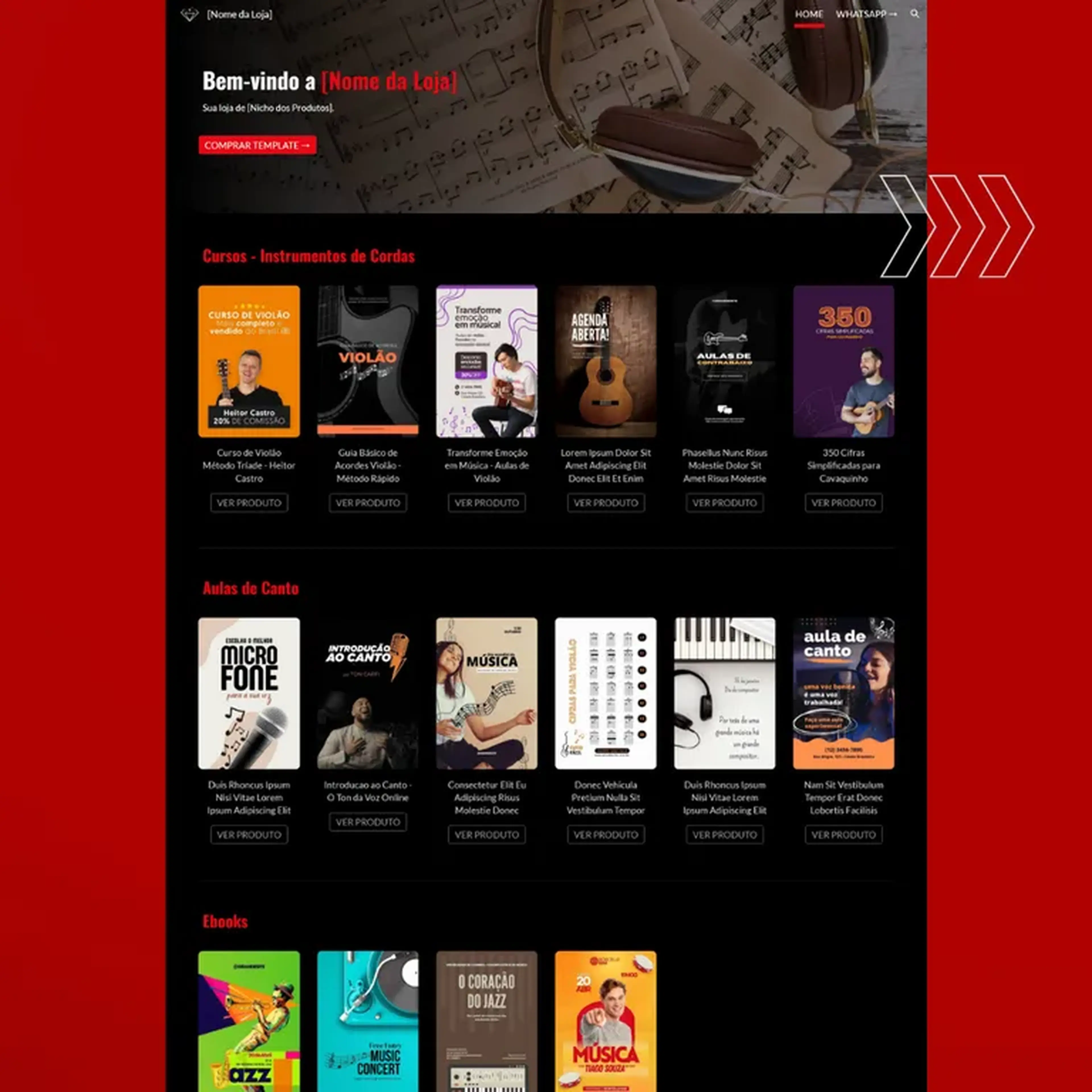 Template VITRINE AFILIADO FLIX Google Sites imagem