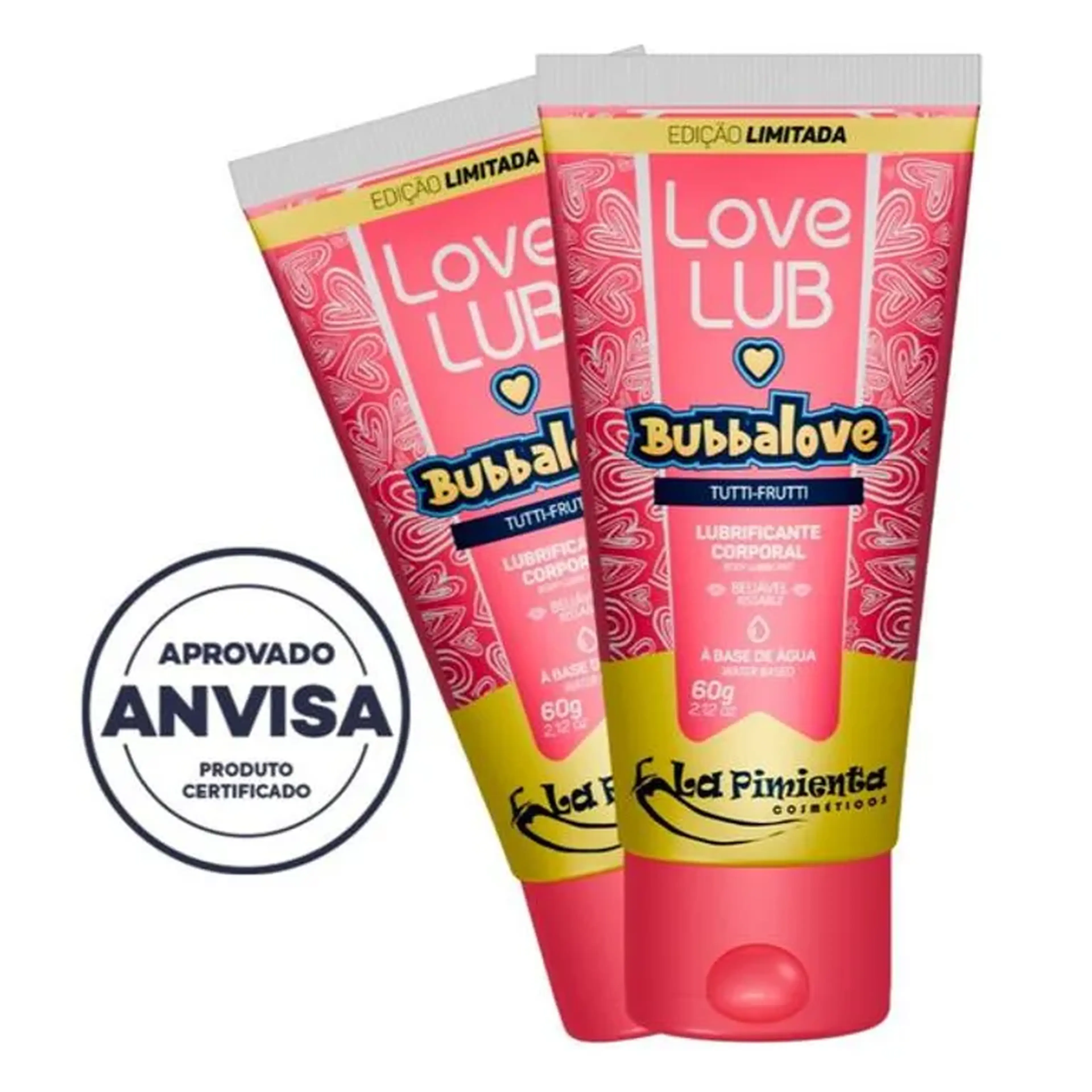 Lubrificante bubbalove tutti frutti 60g beijavel imagem