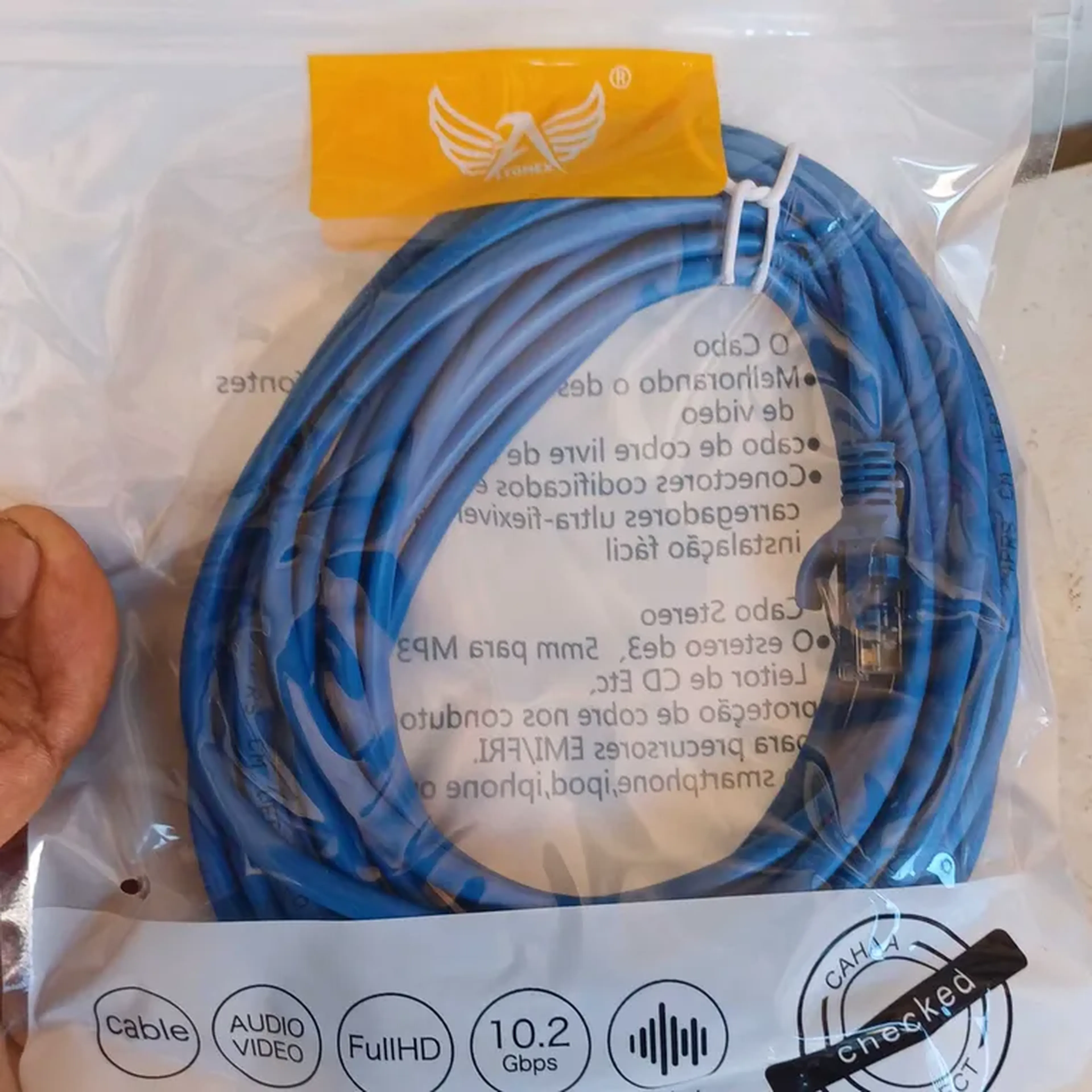 Cabo Rede Rj45 Ethernet Al-w-5m Altomix 5 Metros imagem