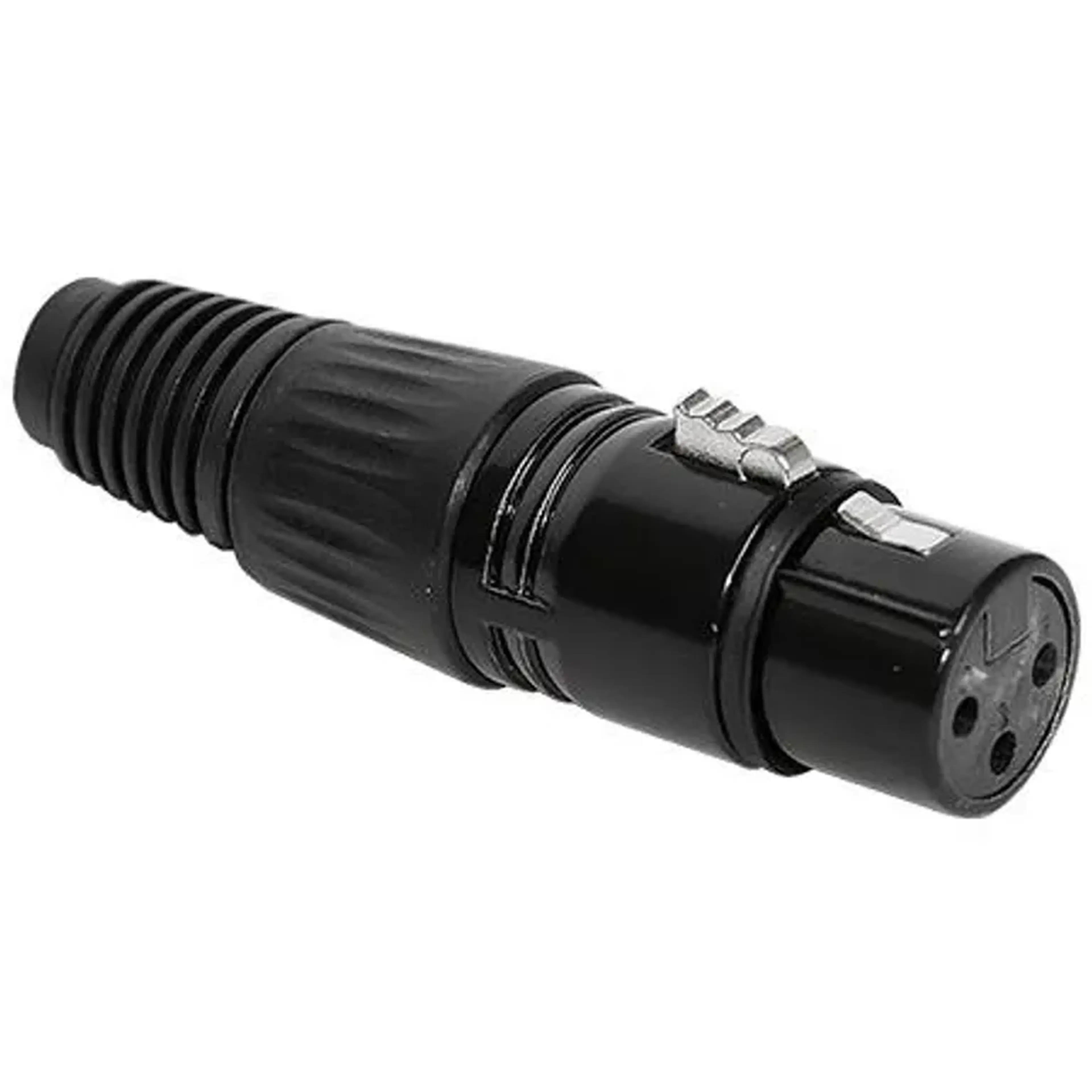 Plug XLR preto imagem