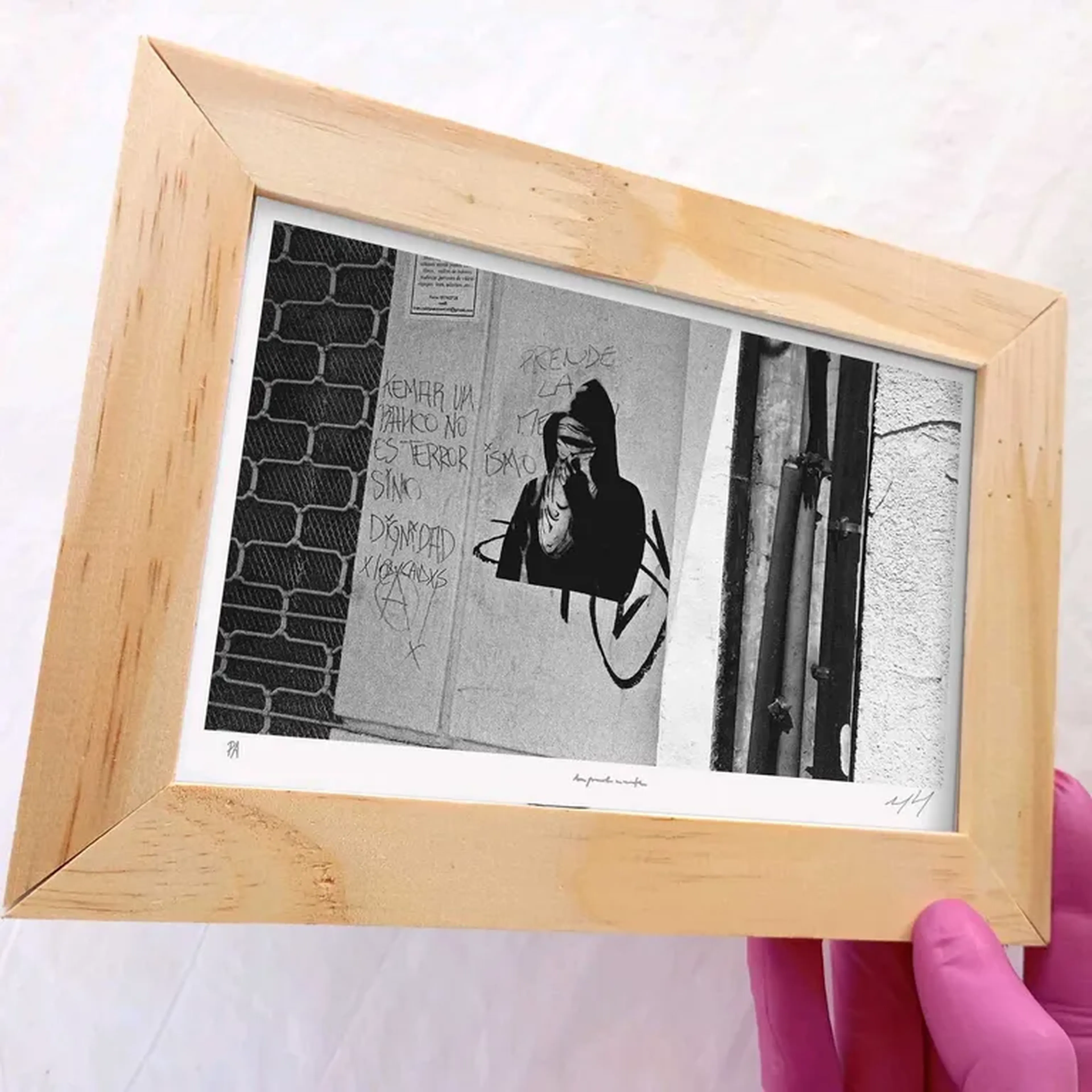 Palávoras - Dignidad - 10x15 cm moldura plana imagem