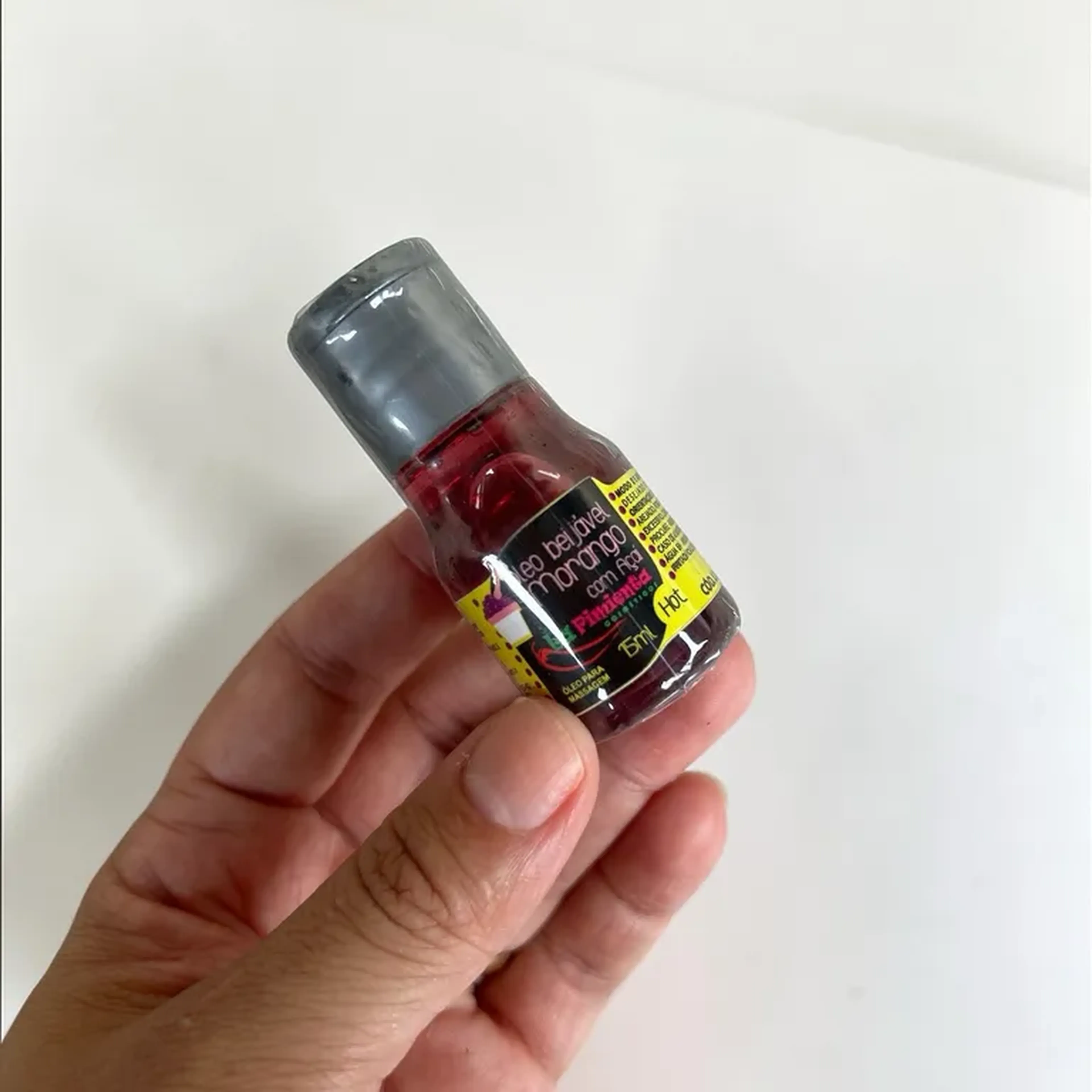 Óleo Beijável Lubrificante Morango com Açaí Hot imagem