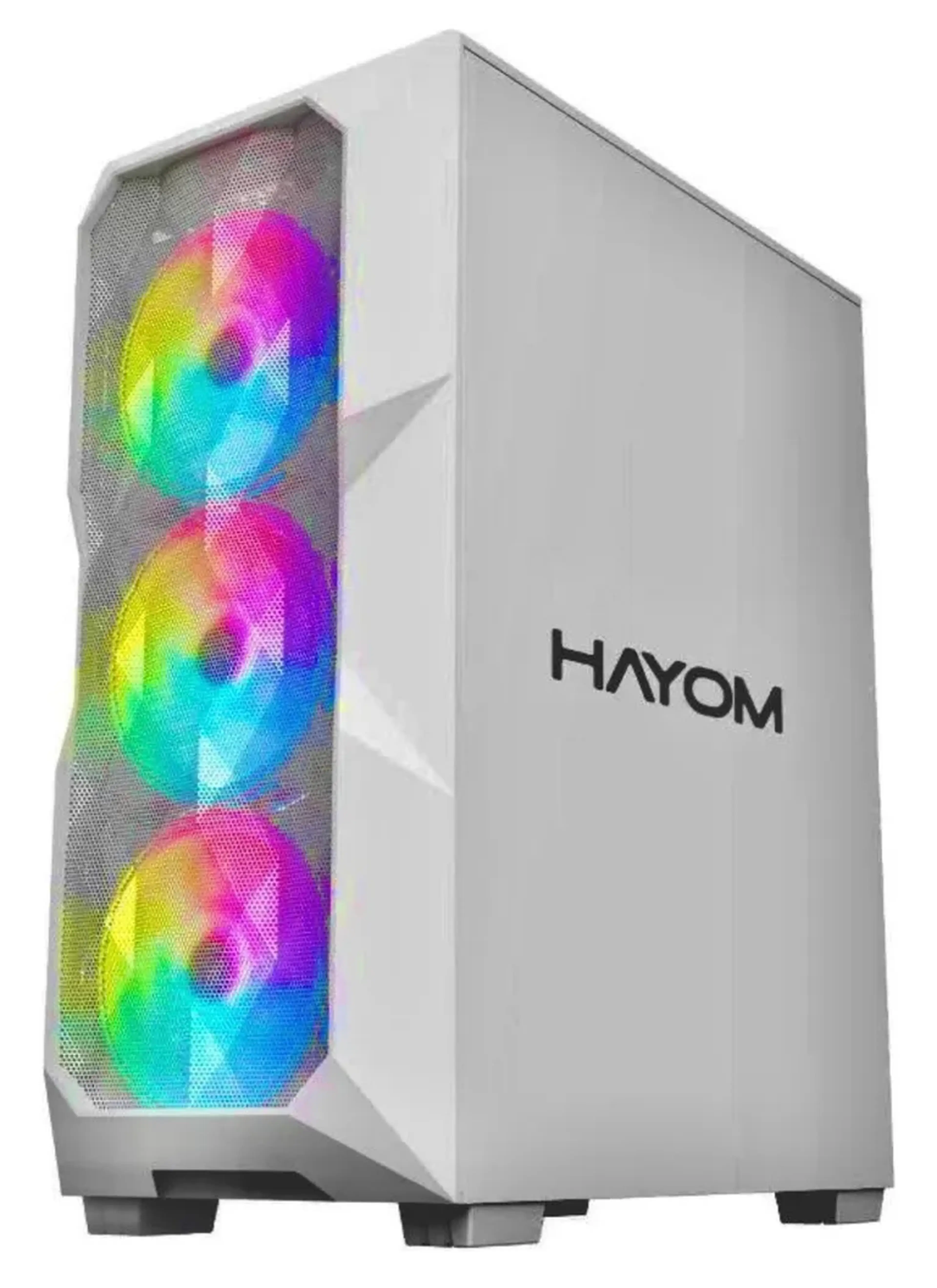 Gabinete Gamer Lateral Vidro + 3 Fans Gb1730 - Hayom Cor Branco imagem