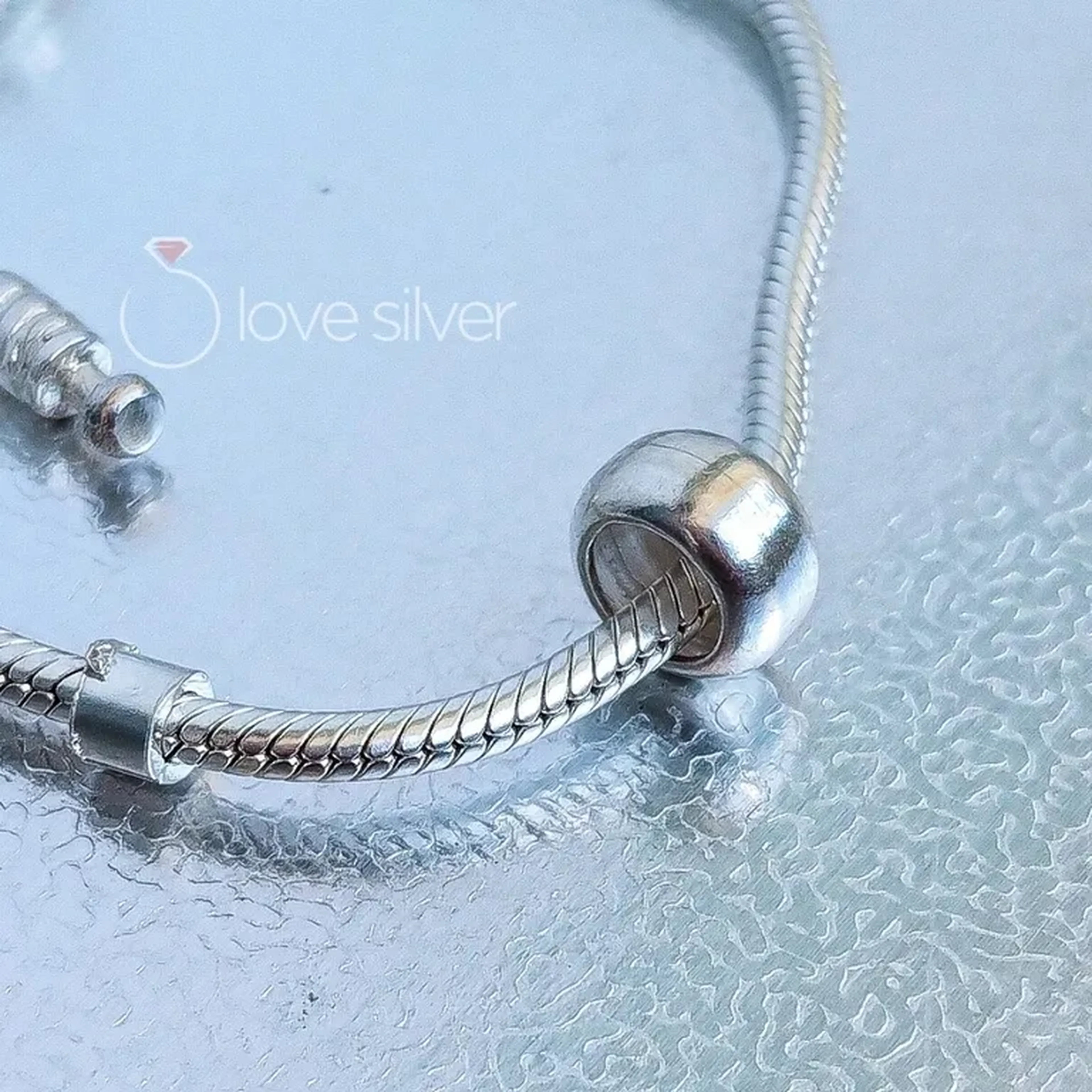 Berloque Espaçador Redondo em Prata 925 imagem