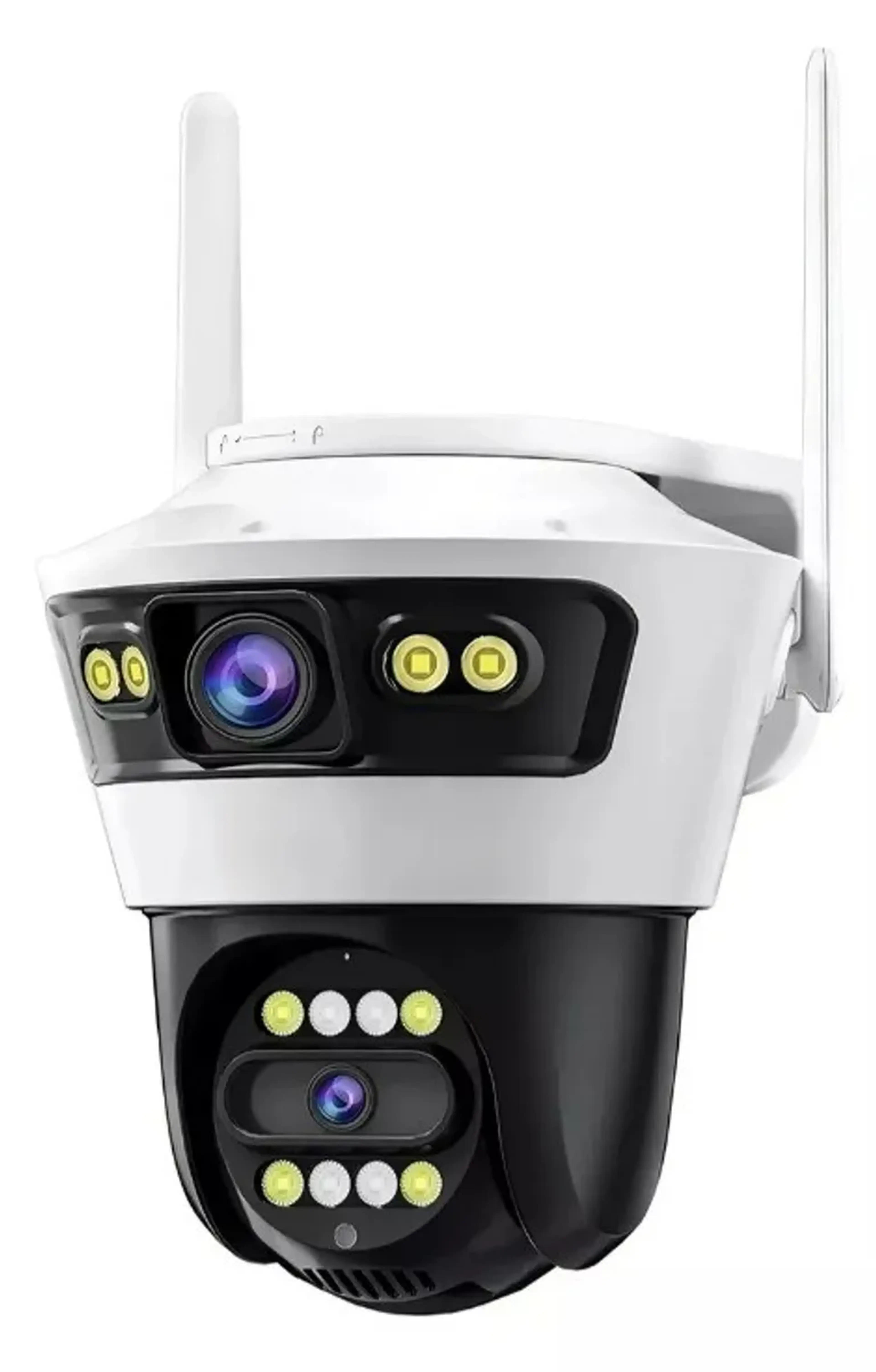 Câmera De Segurança Speed Wifi Lente Dupla Durawell Cor Branco imagem