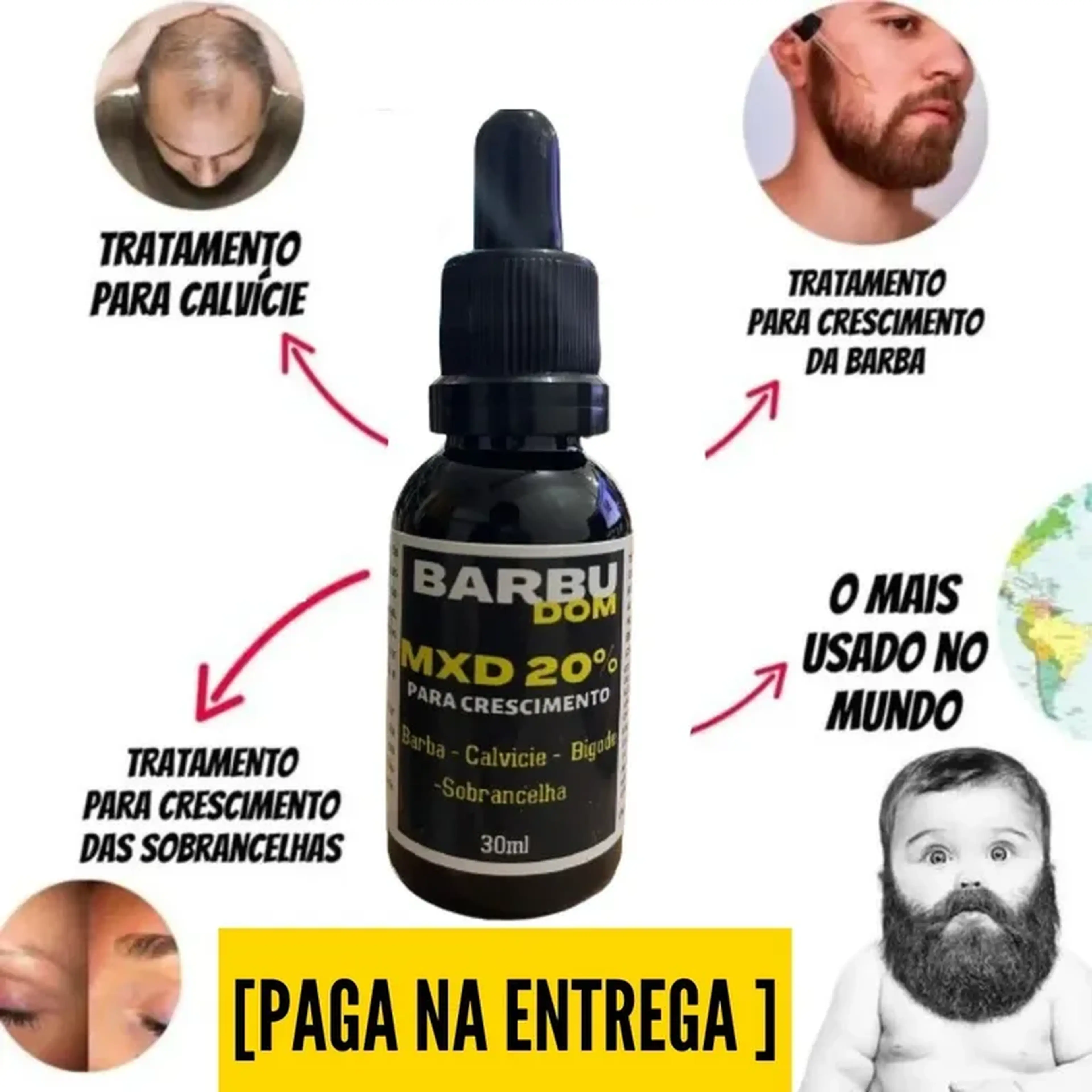 Adeus Calvície Minoxidil imagem