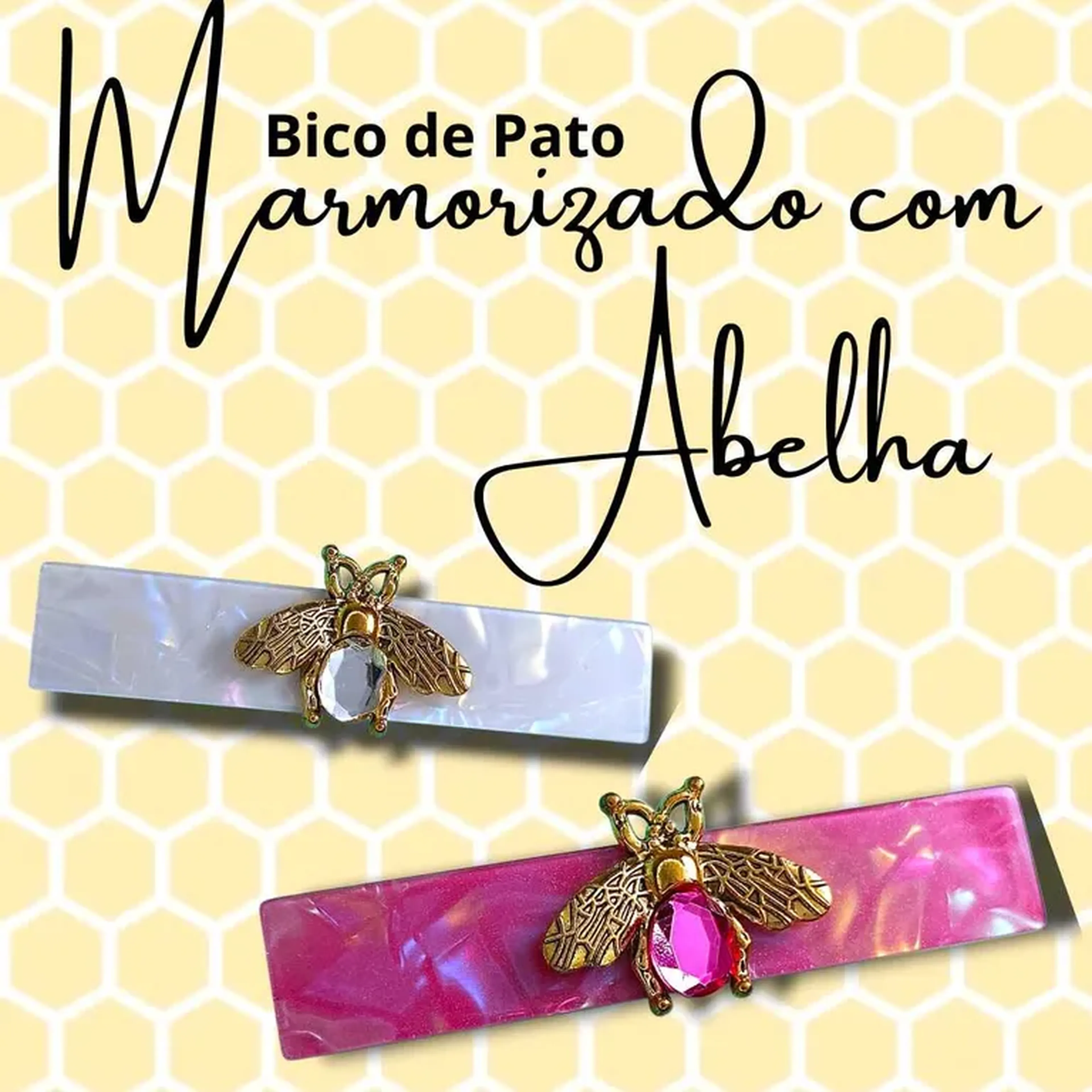 Bico de Pato Marmorizado com Abelha 725 imagem