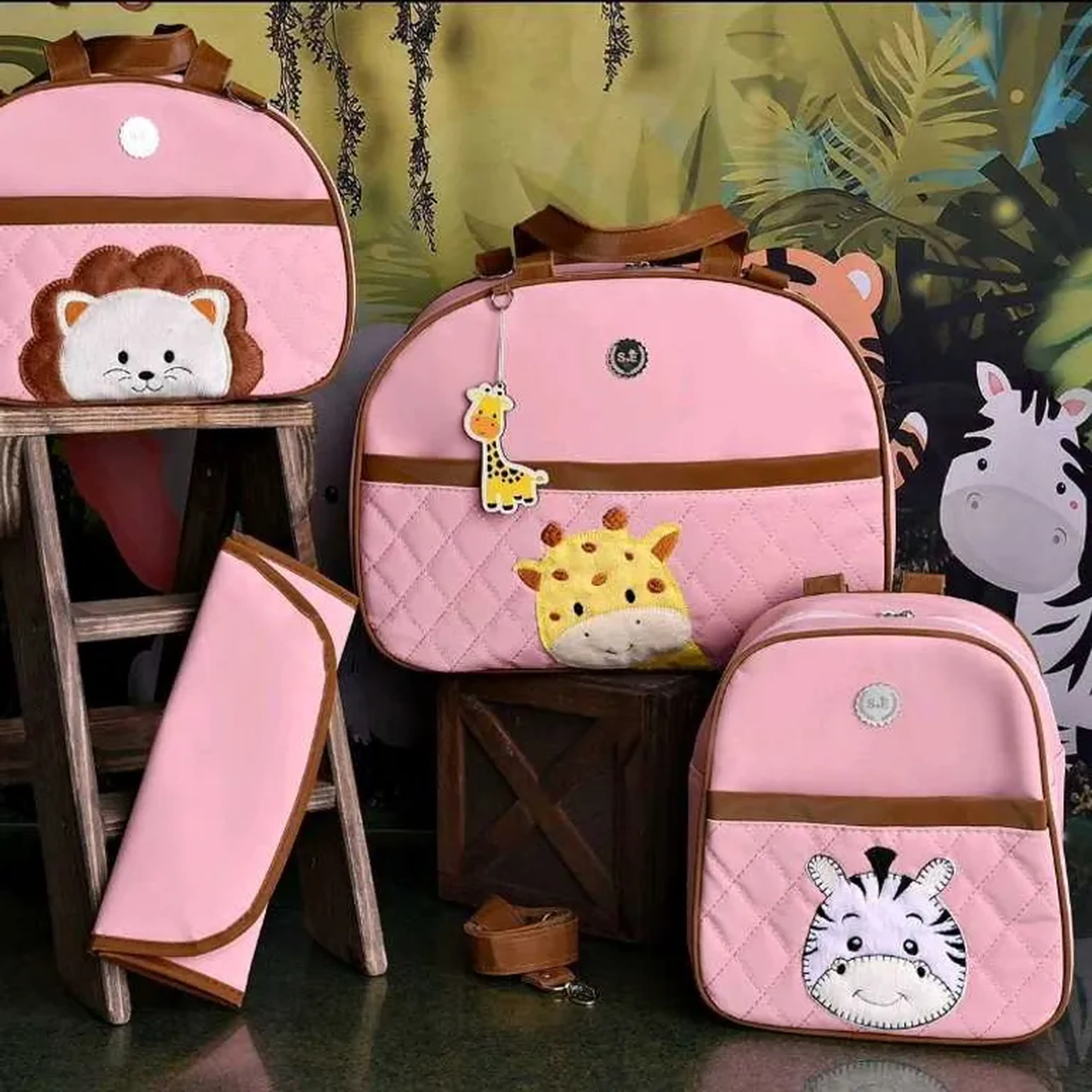 kit bolsa maternidade 4 peças imagem