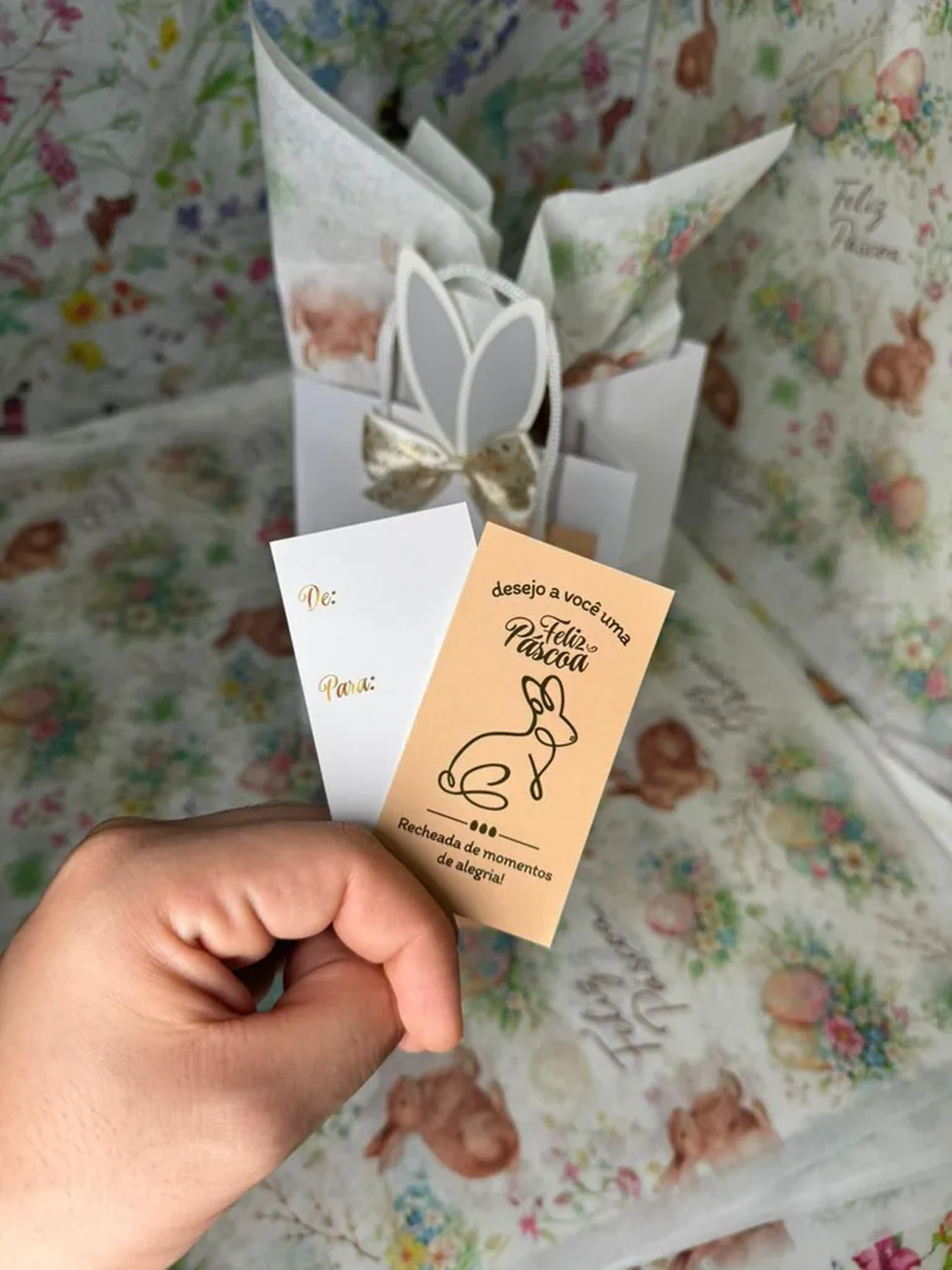 Tag Personalizada - Feliz Páscoa imagem
