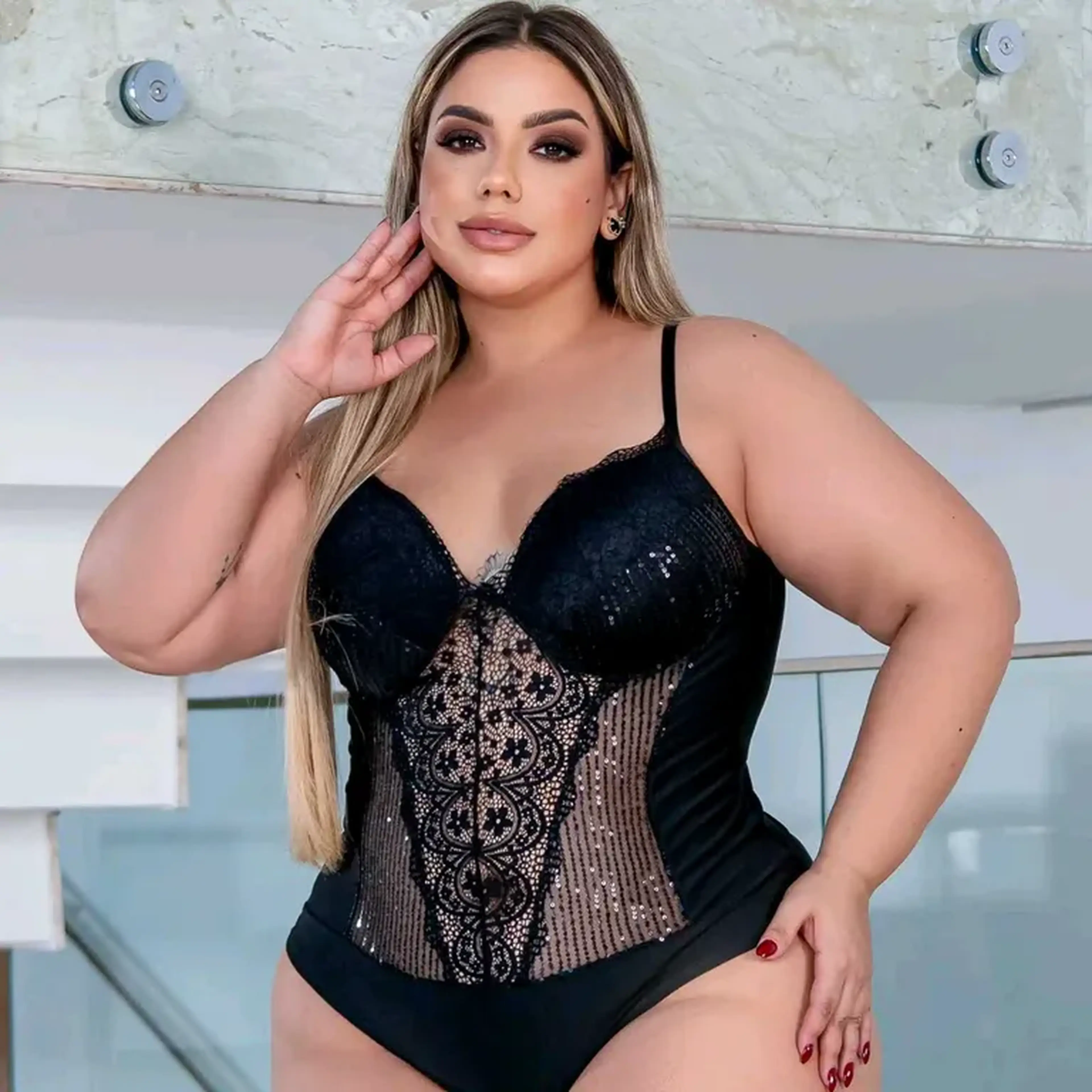 Body com bojo brilhos imagem