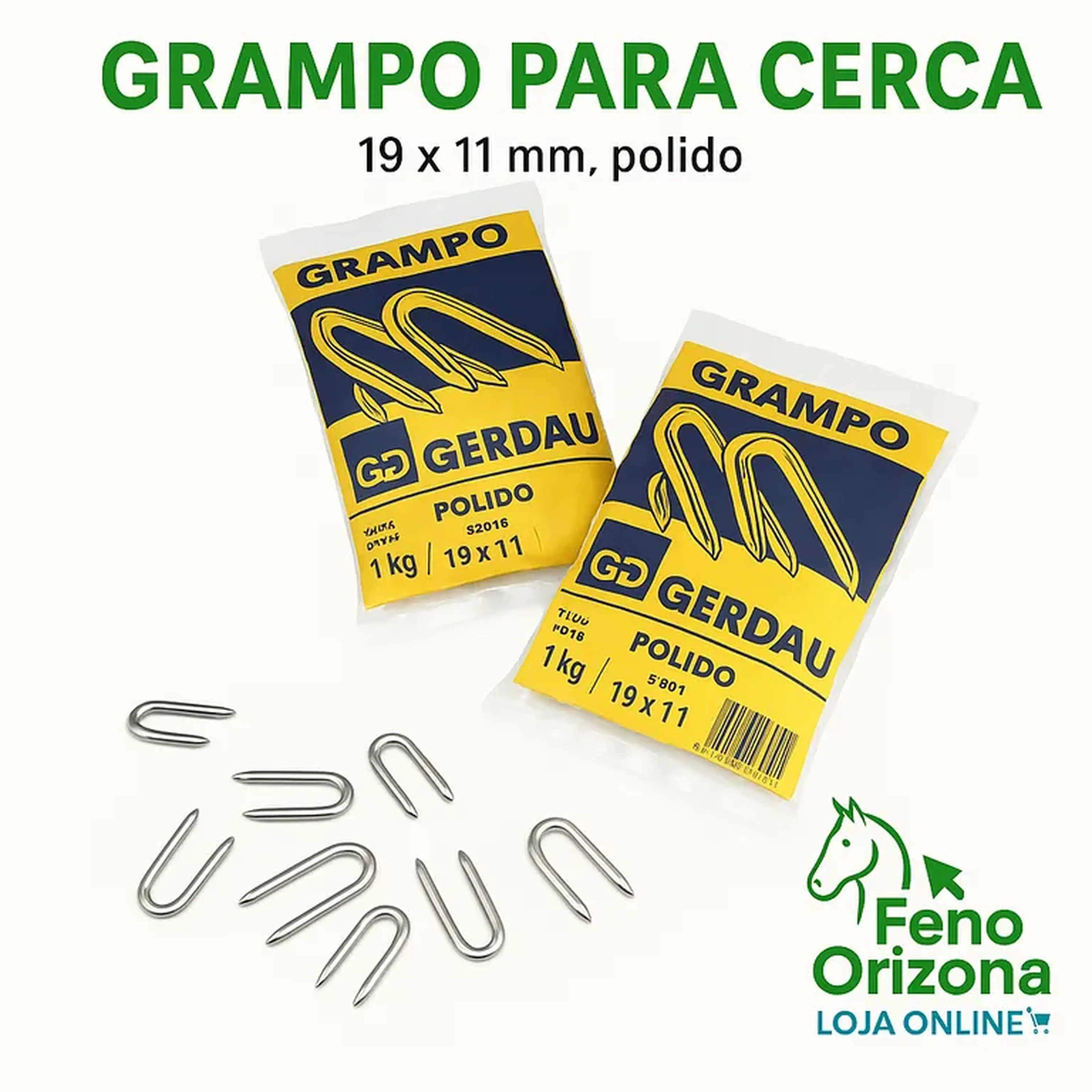 Grampo para cerca Gerdau - 1kg imagem