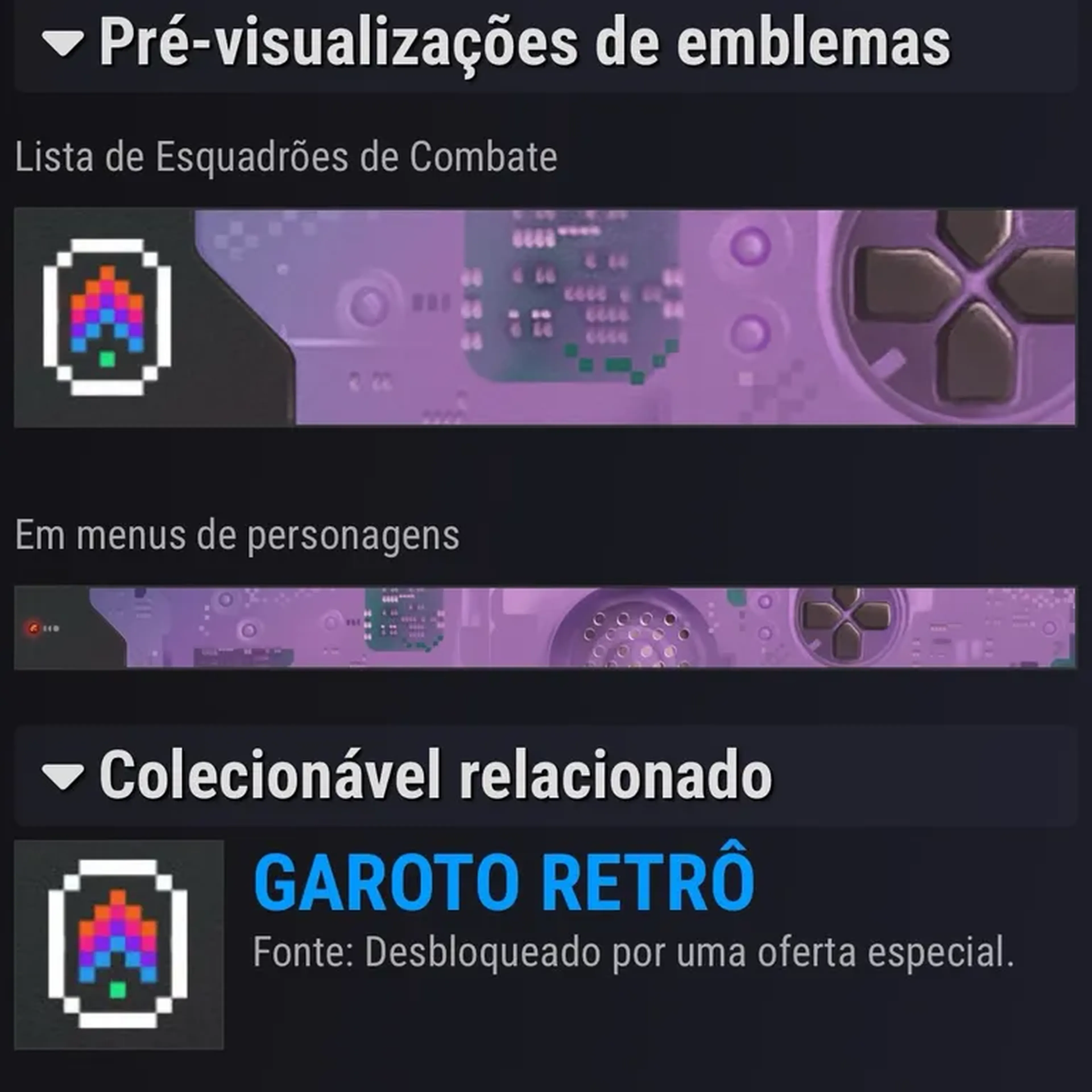 Destiny 2 emblem: garoto retro imagem