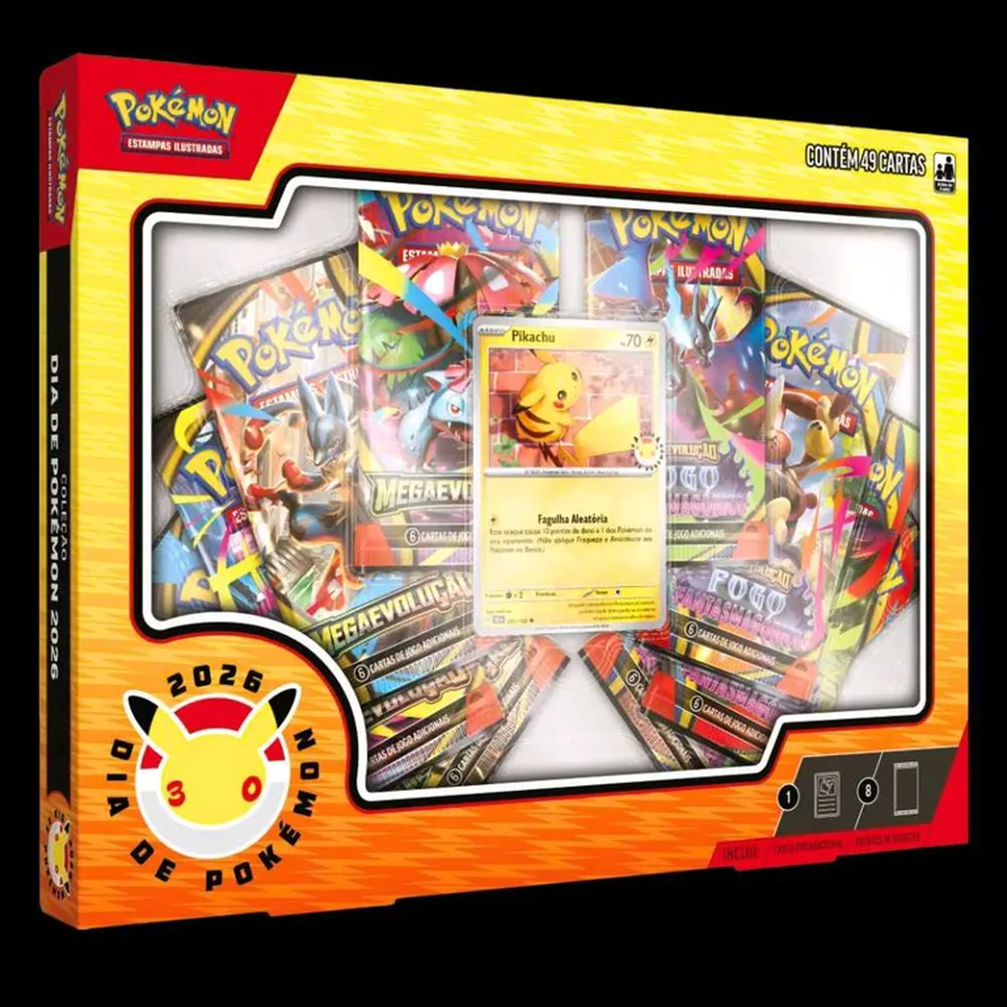 Box Coleção 30 Anos Pokémon Day 2026 imagem